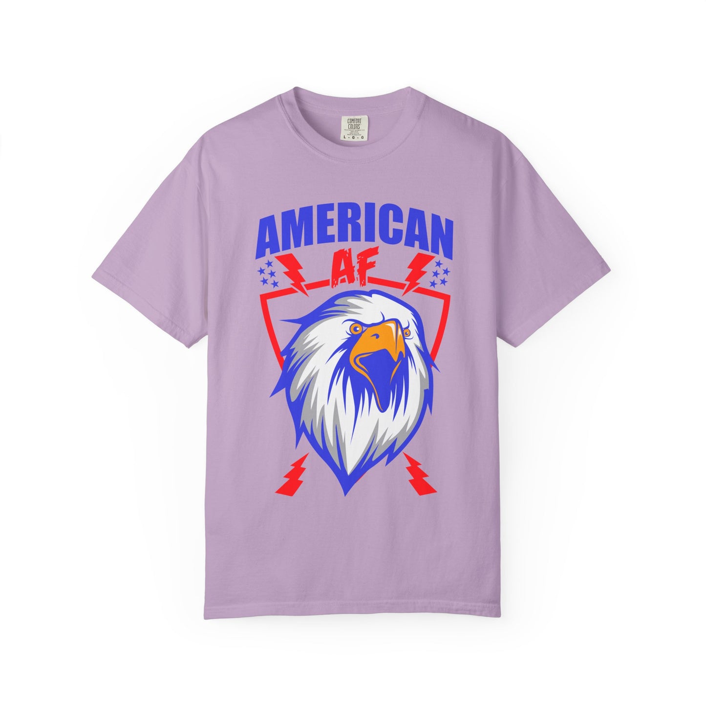 Patriotic Eagle T-Shirt, American AF Graphic Tee, Unisex Tee, 4th of July Shirt, Casual Wear, Gift for Patriots, Summer Style - 13731