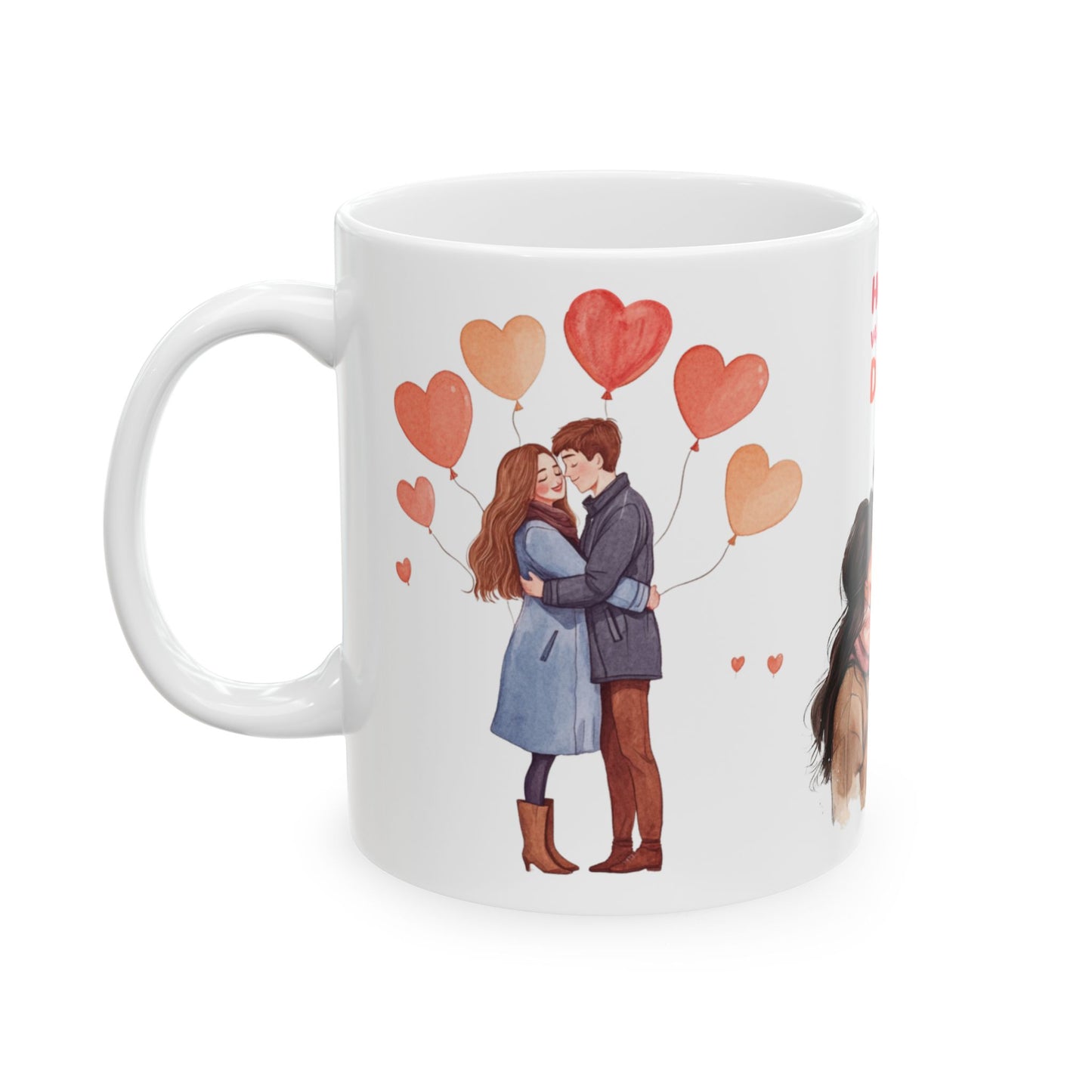 Happy Valentine's Day - Ceramic Mug, (11oz, 15oz) - 11592