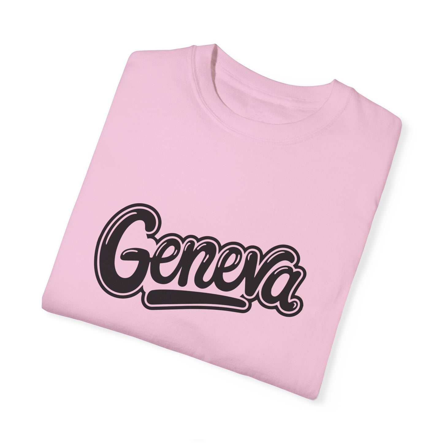 Geneva Unisex Garment-Dyed T-Shirt - Casual Comfort for Travel Lovers - 12261