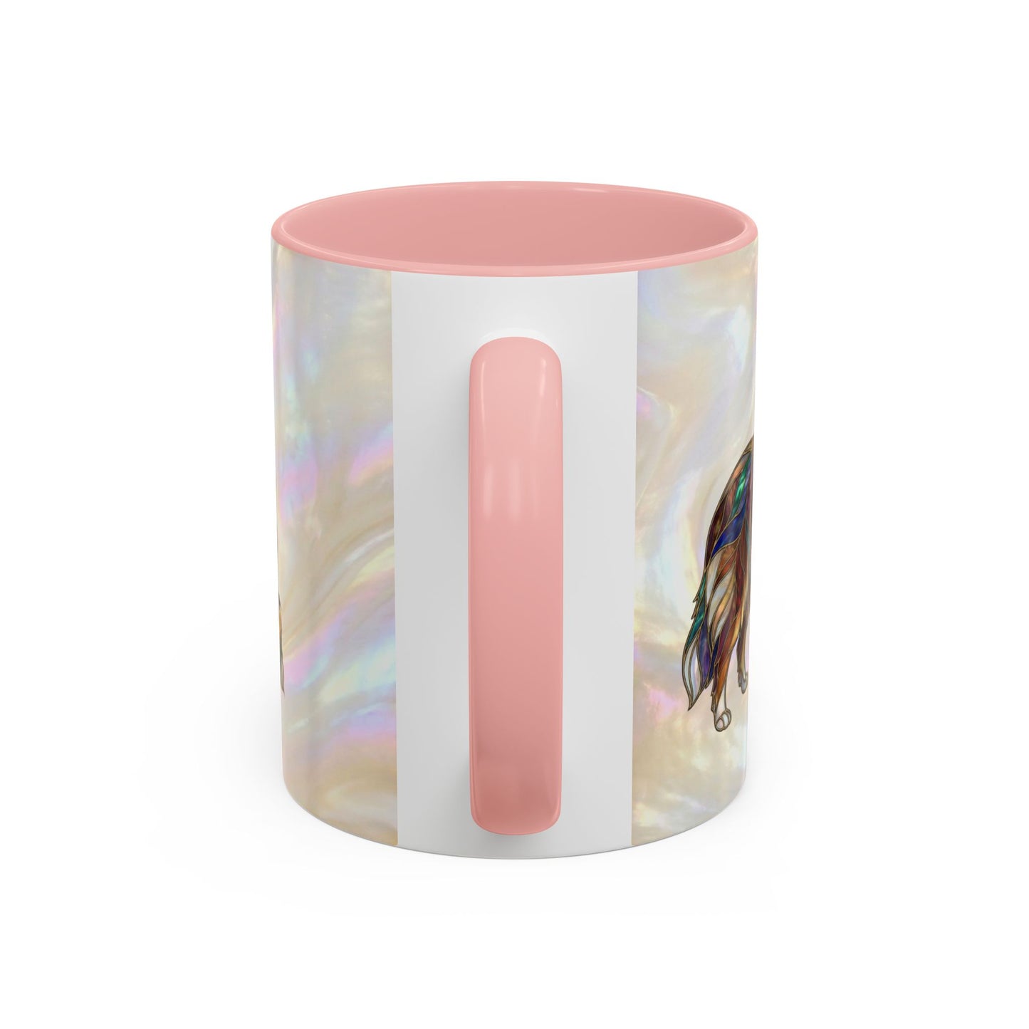 Sheltie Accent Coffee Mug – Stained Glass Design 11/15oz - 14645