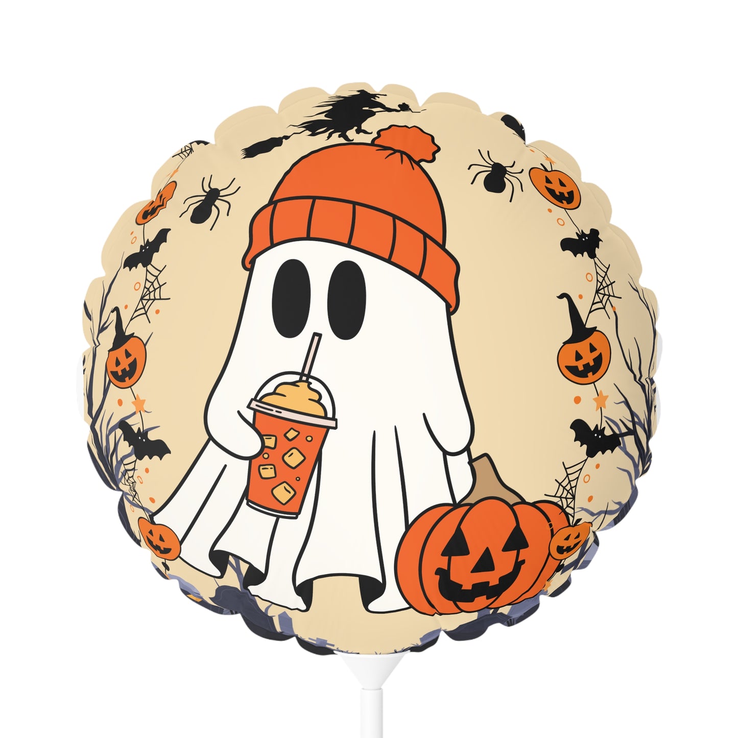 Halloween Ghost - Balloon (Round and Heart-shaped), 11"