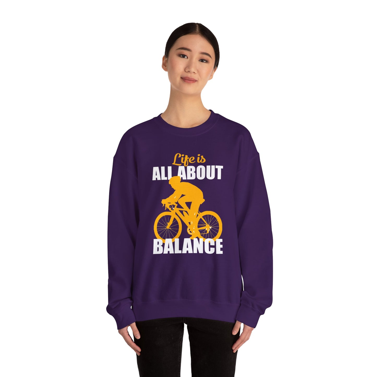 Life is All About Balance - Unisex Heavy Blend™ Crewneck Sweatshirt