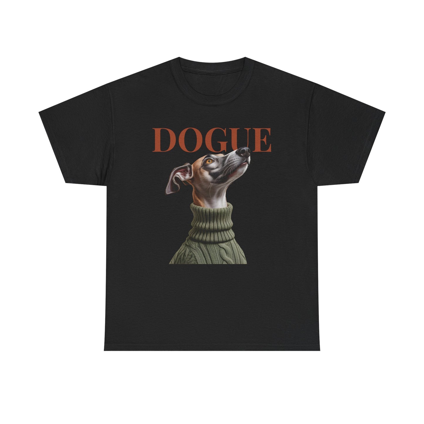 Italian Greyhound Dog T-Shirt – “Dogue” Stylish Pet Portrait Tee, Fashion Dog Lover Gift - 14870