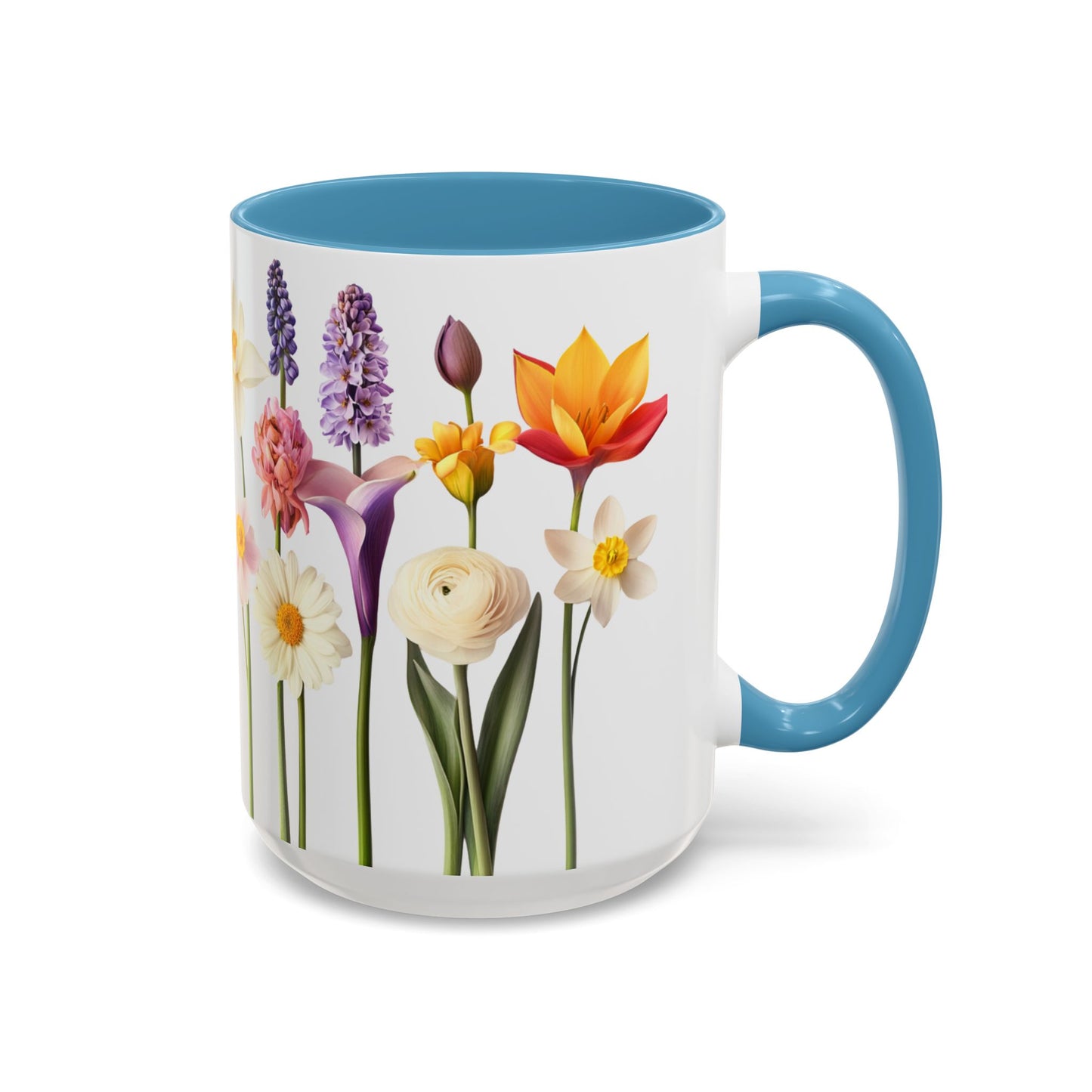 Bright Flowers - Accent Coffee Mug (11, 15oz) - 10400