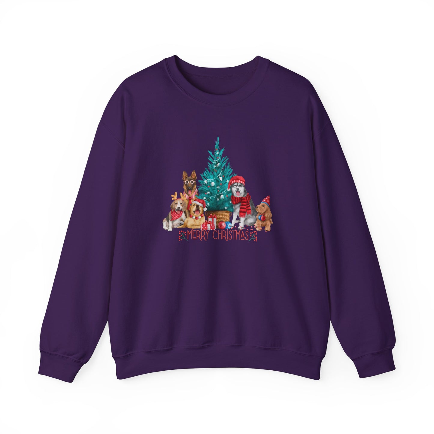 Merry Christmas, Dogs - Unisex Heavy Blend™ Crewneck Sweatshirt - 10265