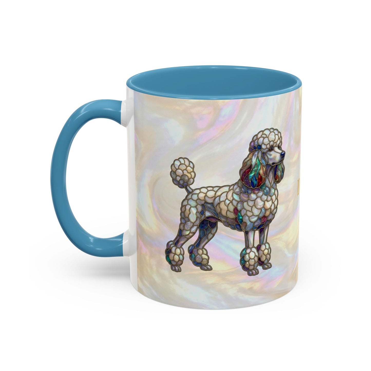 Poodle Accent Coffee Mug — Stained Glass Design (11/15oz) - 14639