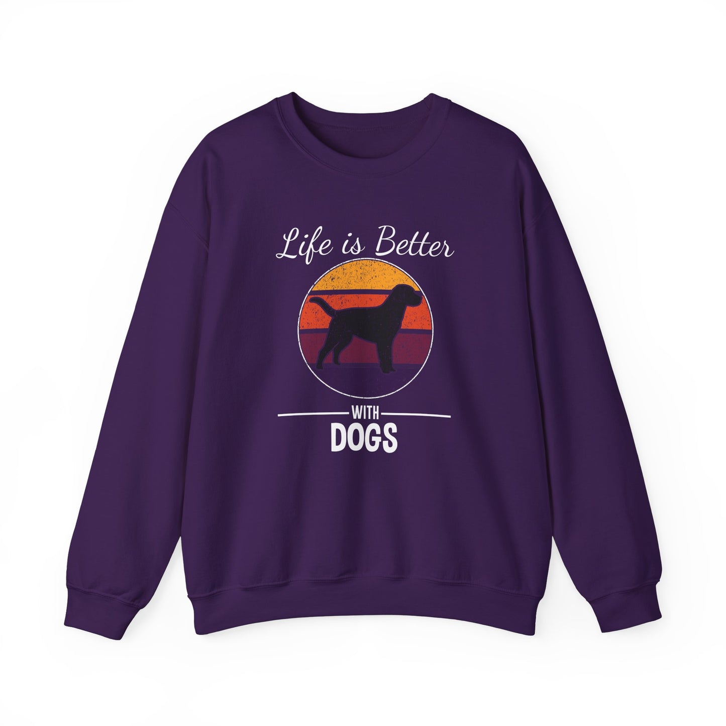 Life is Better With Dogs - Unisex Heavy Blend™ Crewneck Sweatshirt