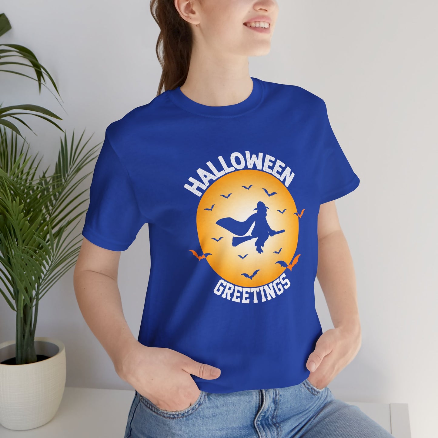 Halloween Greetings - Unisex Jersey Short Sleeve Tee - 12254