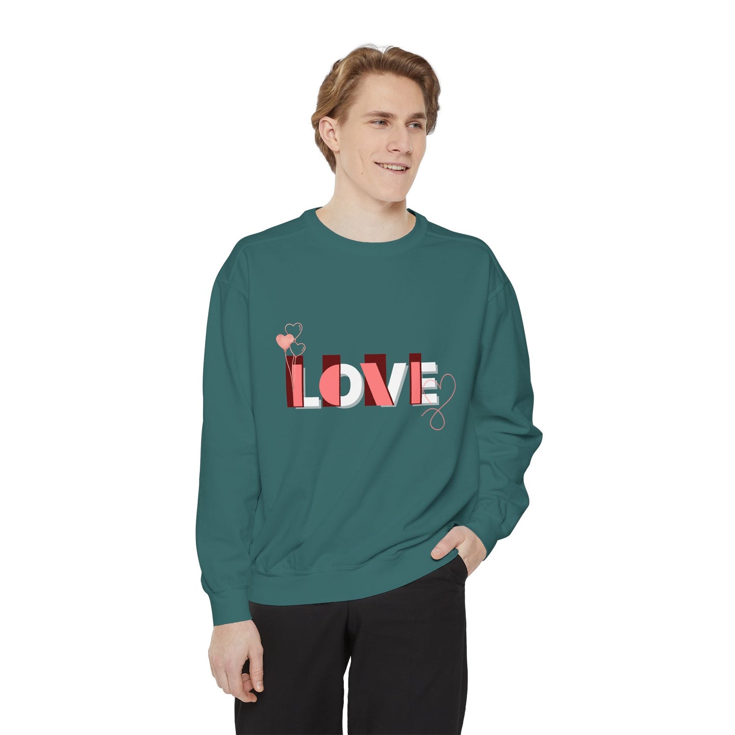 love - Unisex Garment-Dyed Sweatshirt - 11022