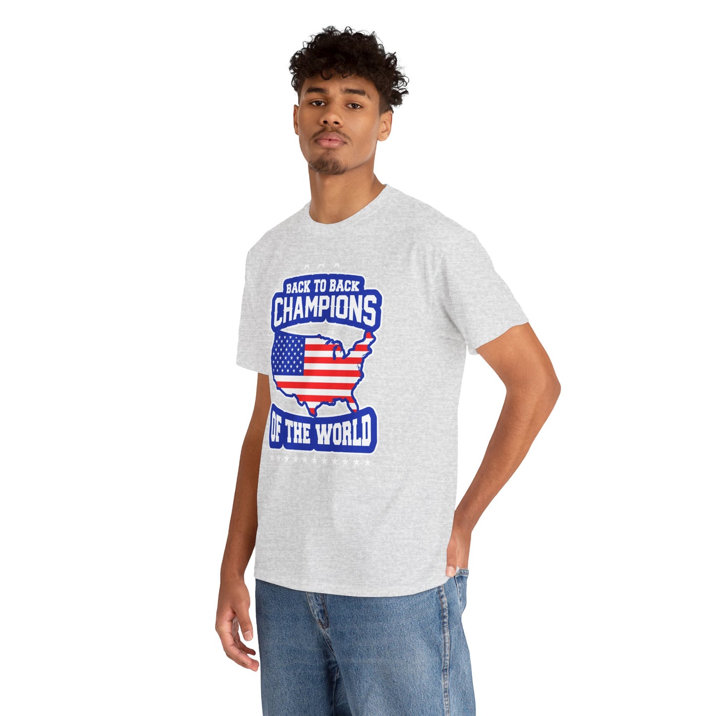Back-to-Back Champions Unisex Tee | Perfect for Sports Fans, Casual Wear, Gifts, Fourth of July, BBQ Events - 13597