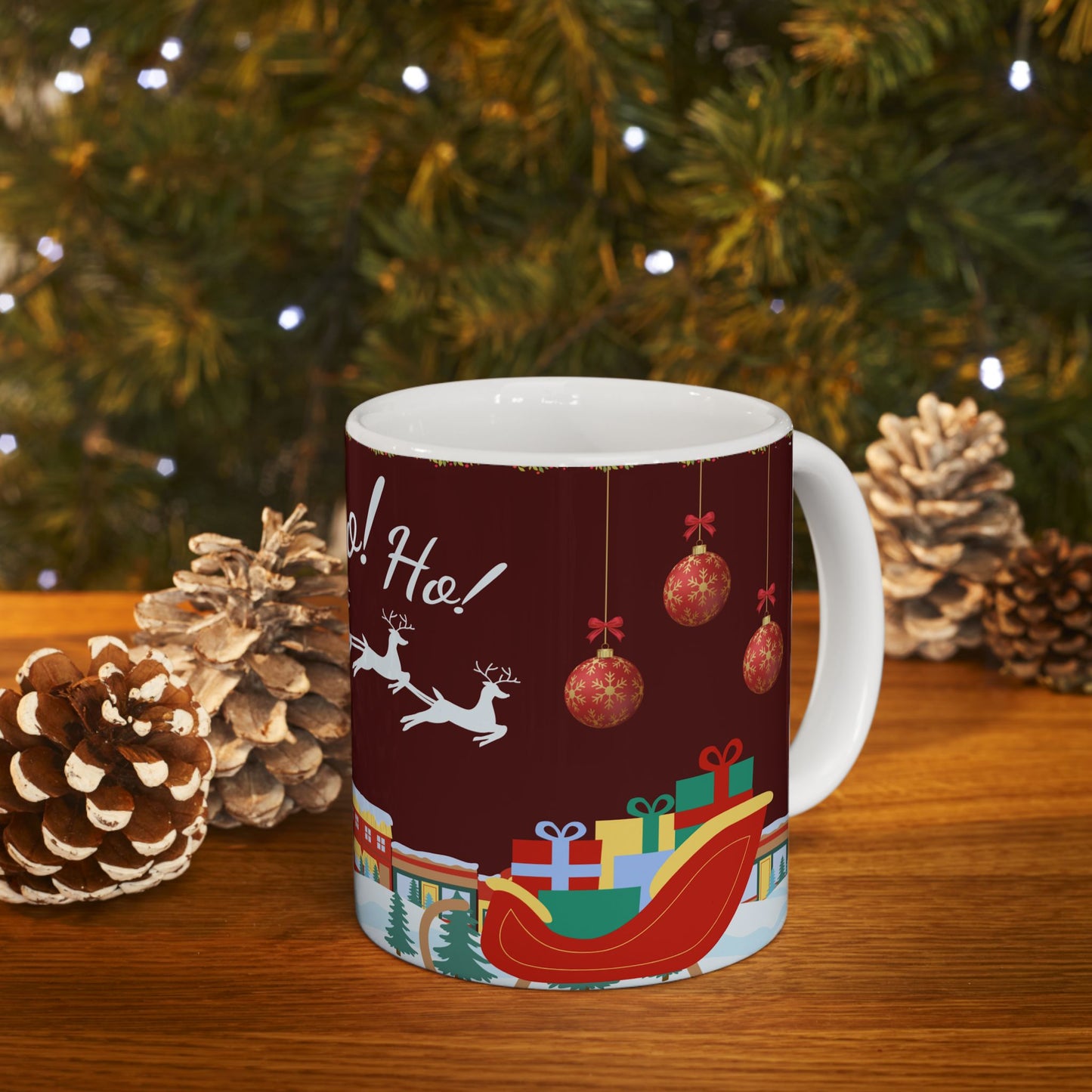 Christmas, Ho Ho Ho - Ceramic Mug, (11oz, 15oz) - 11072