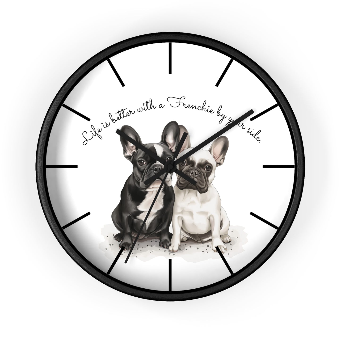 Life is Better with a Frenchie by Your Side - Wall Clock - 10503