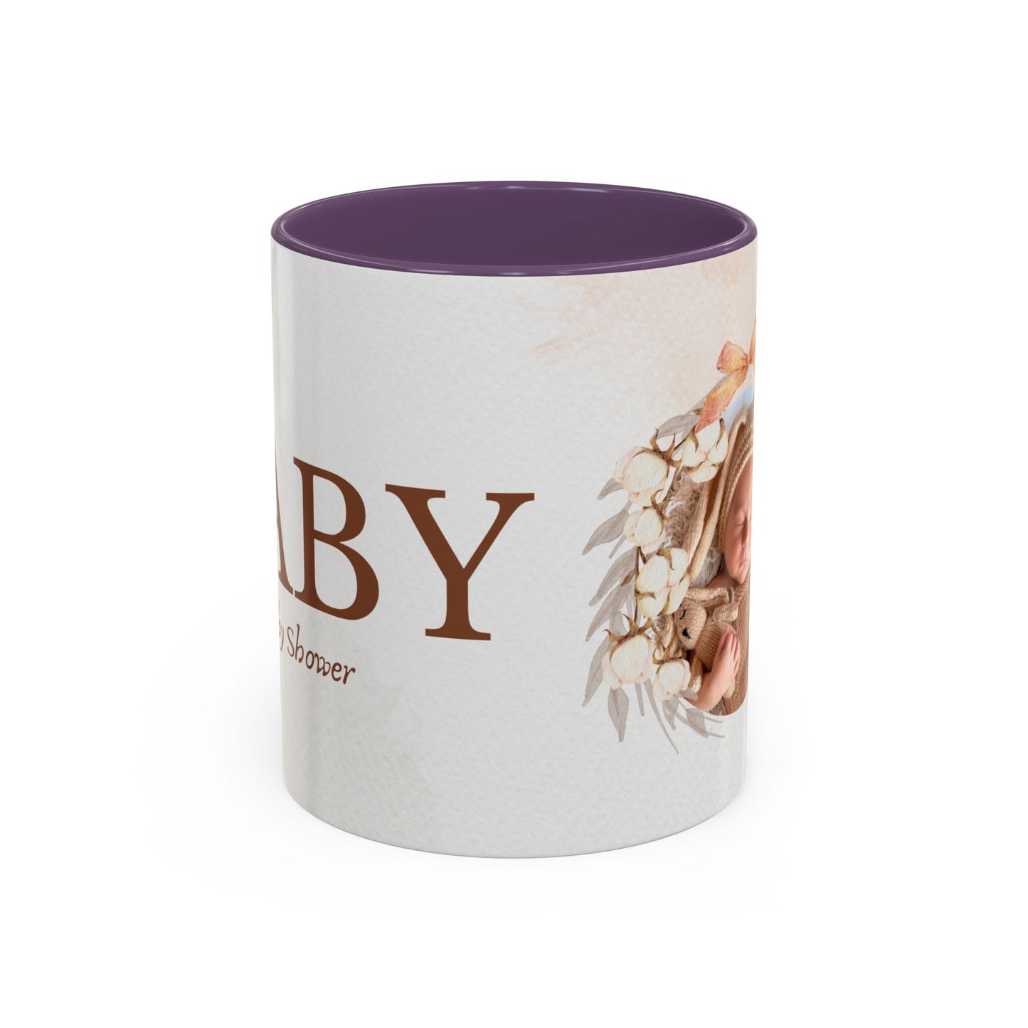 Oh Baby, Samira's Baby Shower, Customizable - Accent Coffee Mug (11, 15oz) - 10882