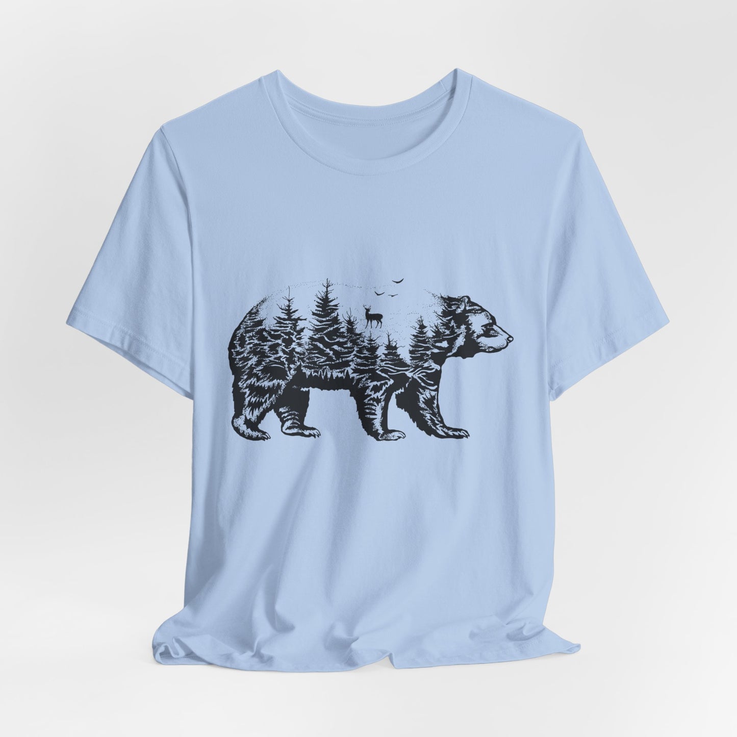 Camping: Bear - Unisex Jersey Short Sleeve Tee