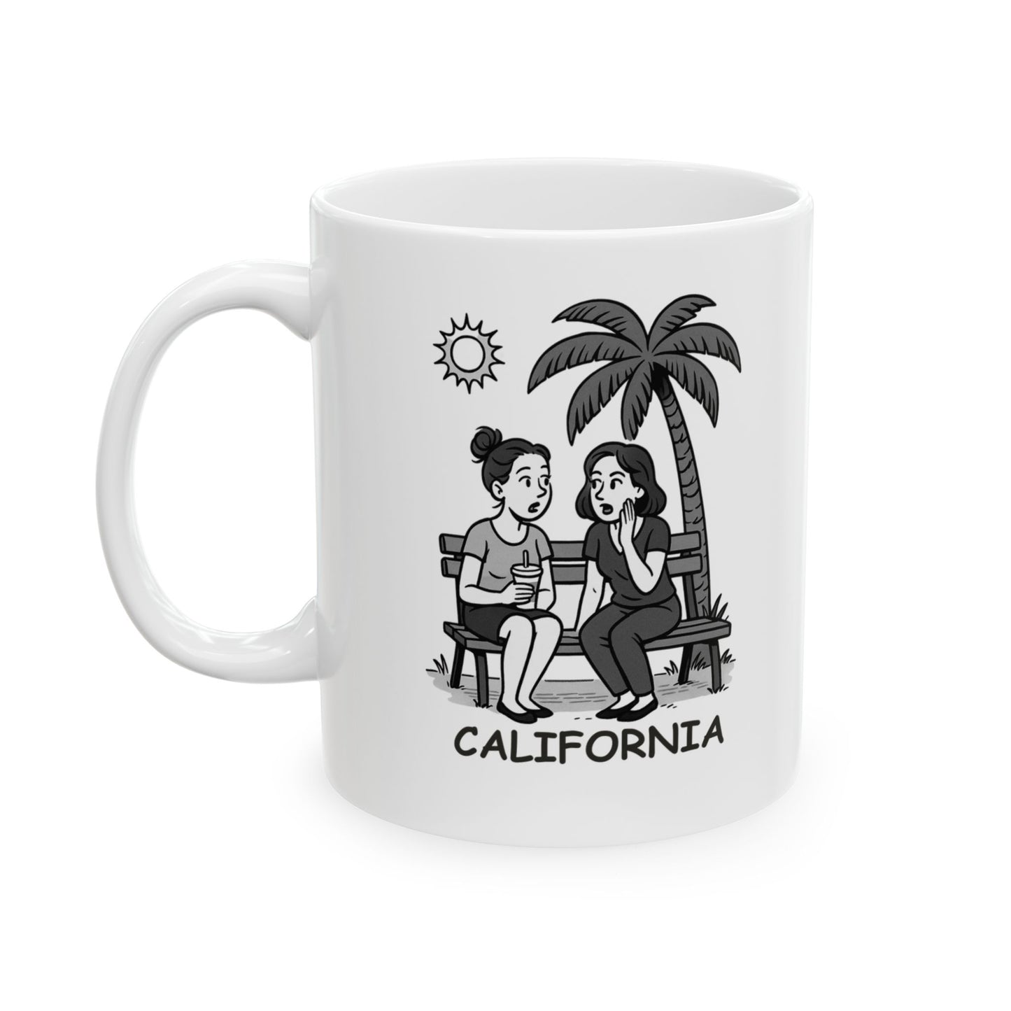 "California: where the only thing hotter than the weather is the gossip." Ceramic Mug - 12726