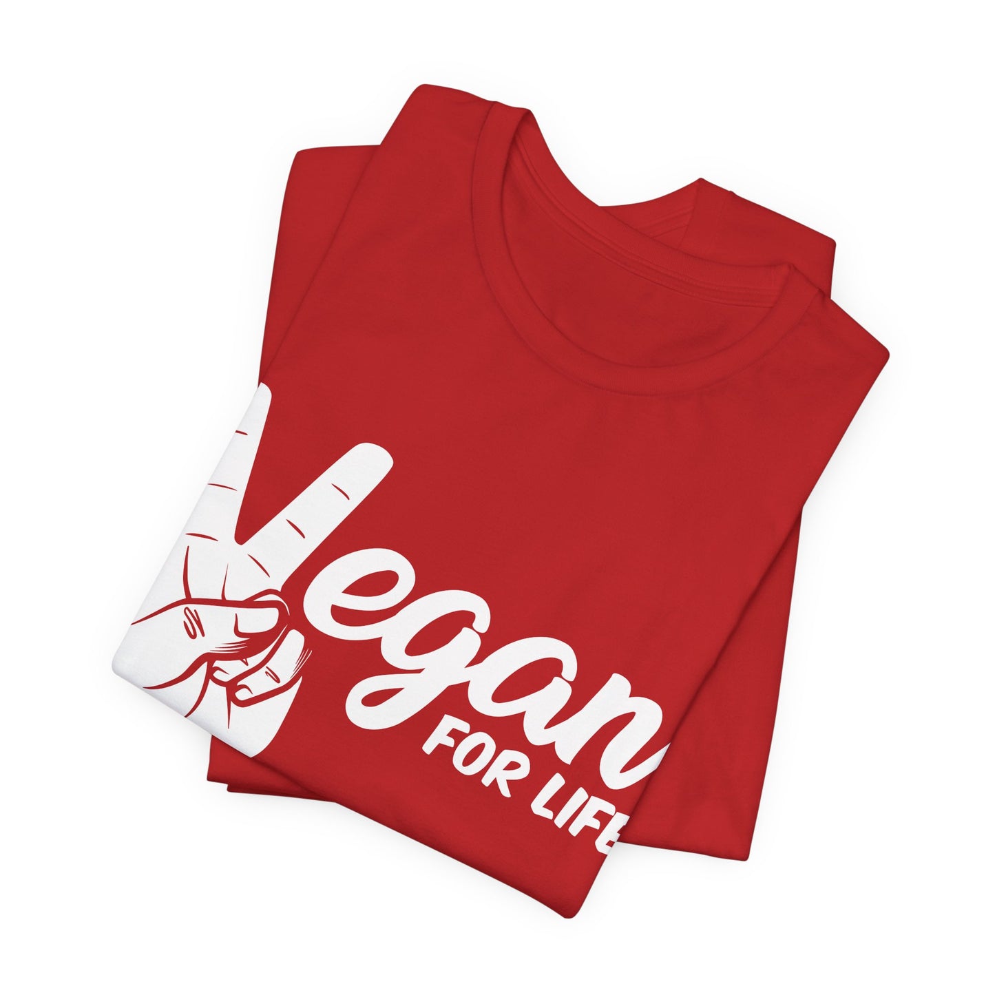 Vegan For Life - Unisex Jersey Short Sleeve Tee - 12381