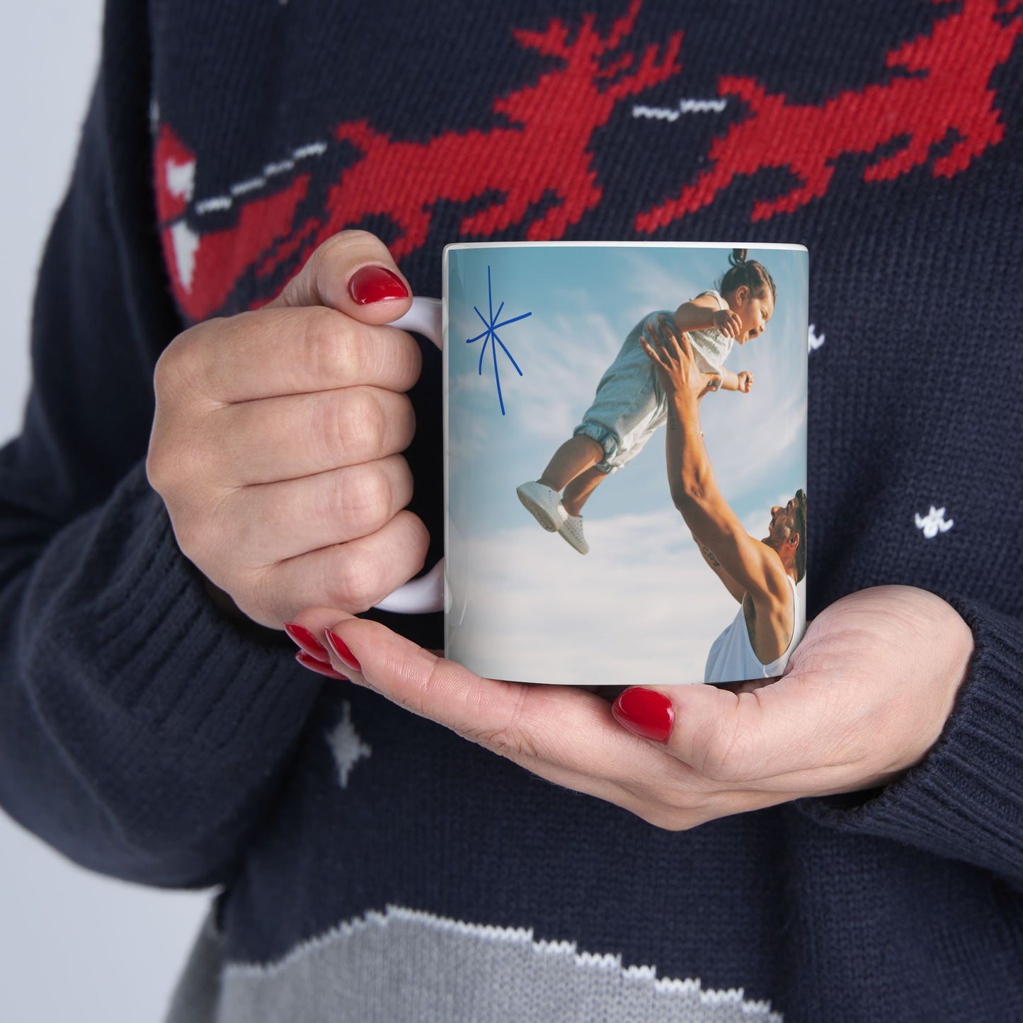 Personalized Father's Day Ceramic Mug - Father's Day Gift, Coffee Cup, Custom Mug, Dad Gift, 11oz/15oz - 14019