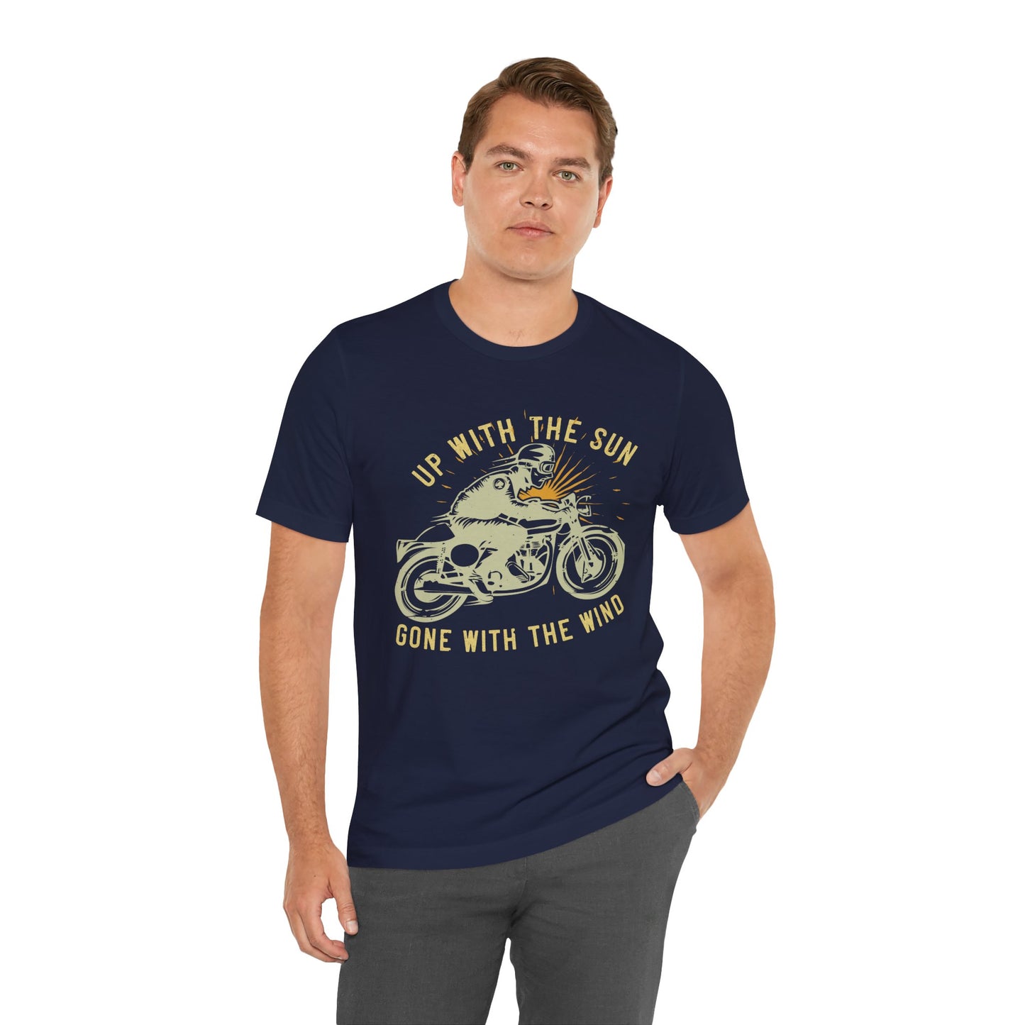 Up with the Sun, Gone with the Wind - Unisex Jersey Short Sleeve Tee - 13958