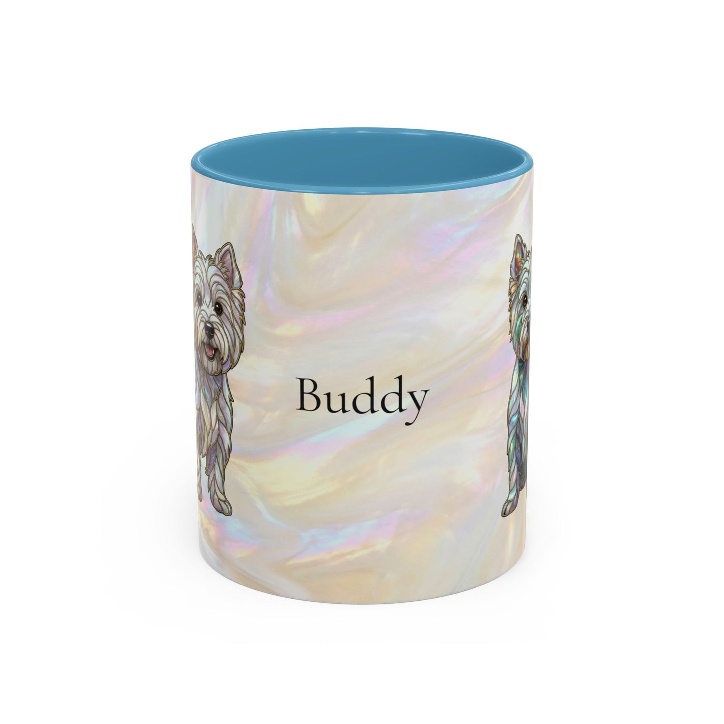 Westie Accent Coffee Mug – Stained Glass Design 11/15oz - 14650
