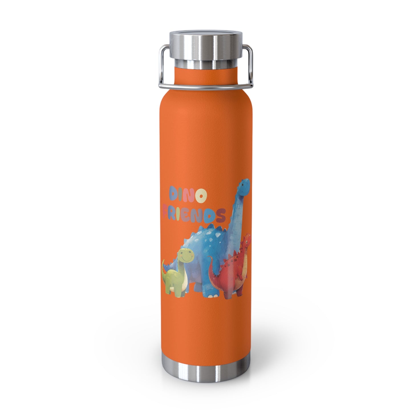 Kids: Dino Friends in Gobi - Copper Vacuum Insulated Bottle, 22oz