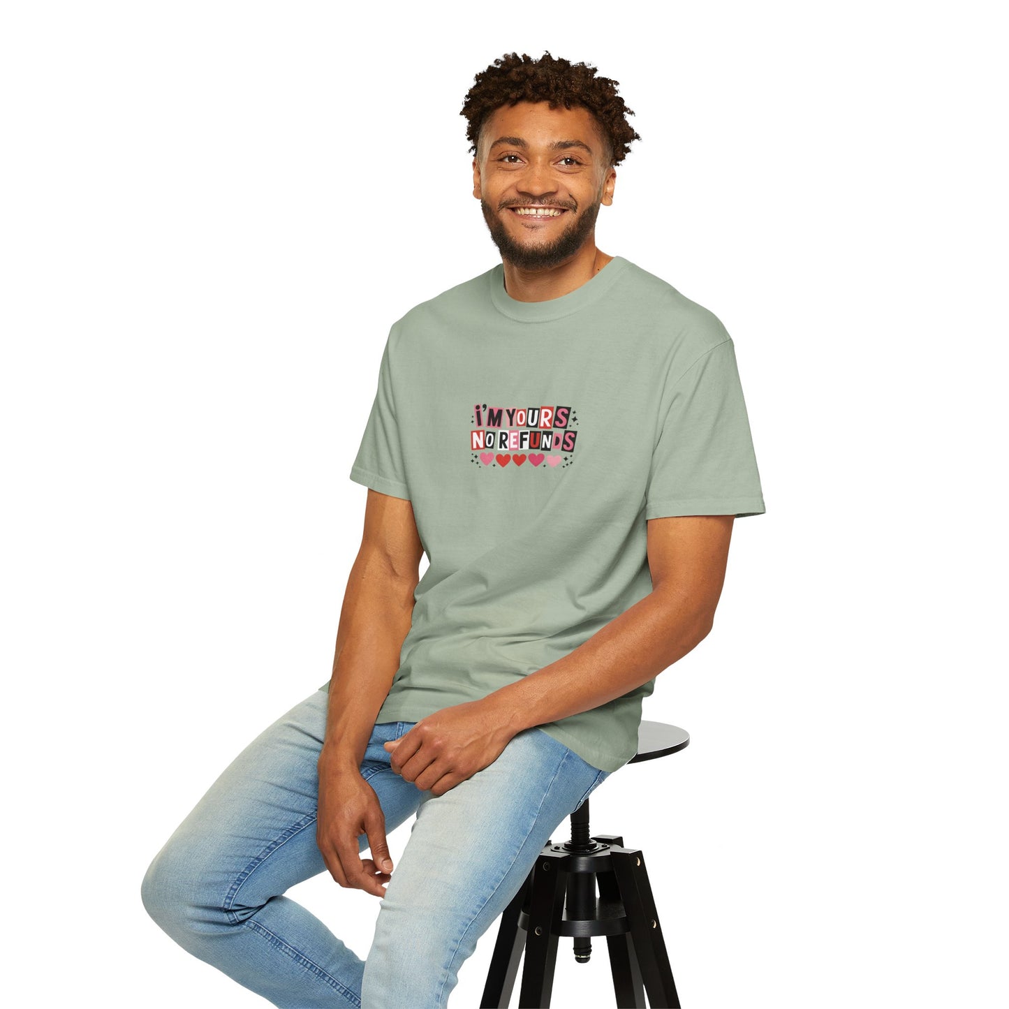 Valentine “I’m Yours, No Refunds” Graphic T-Shirt - 14732