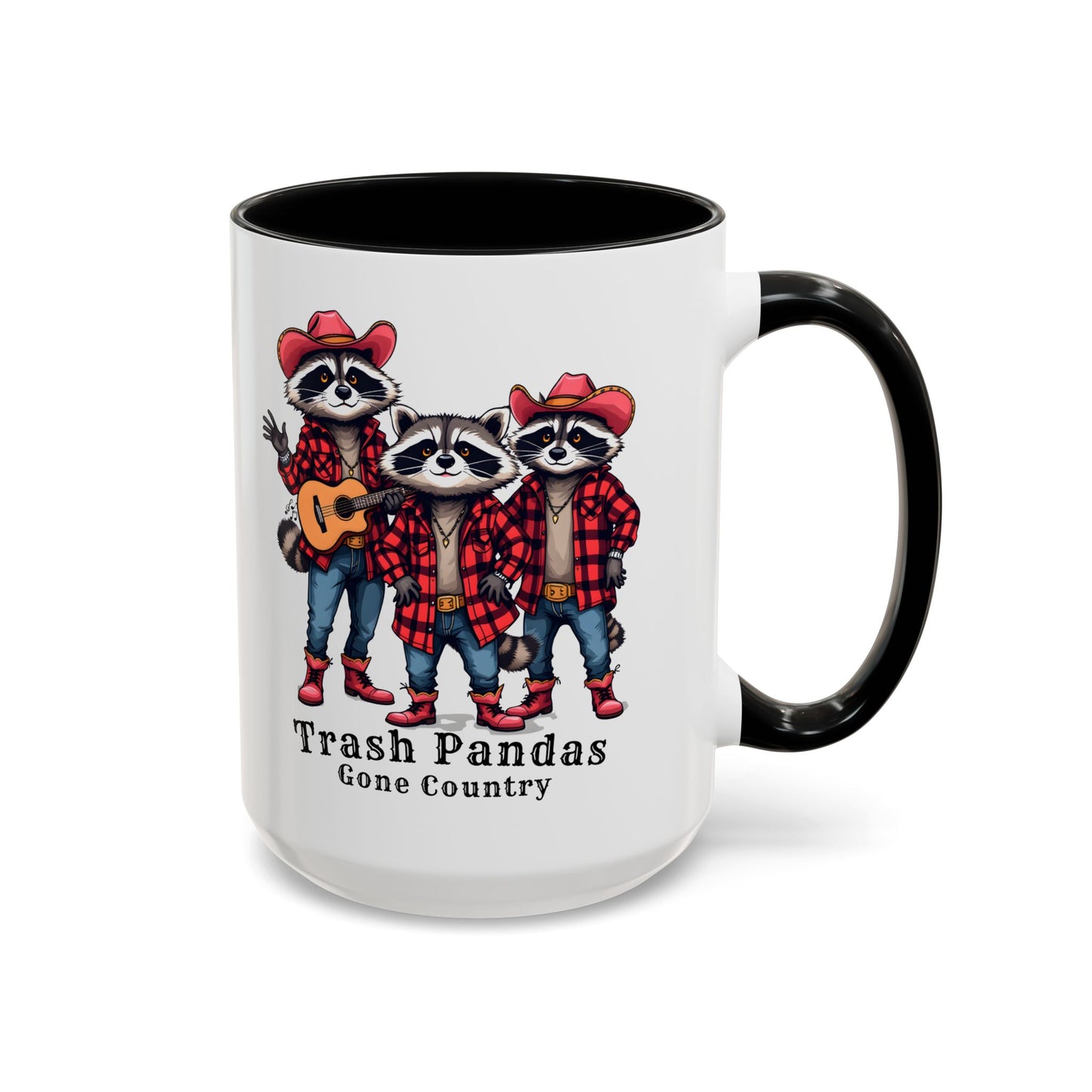 Trash Pandas Gone Country Mug – Funny Raccoon Band Coffee Mug Gift - 14860