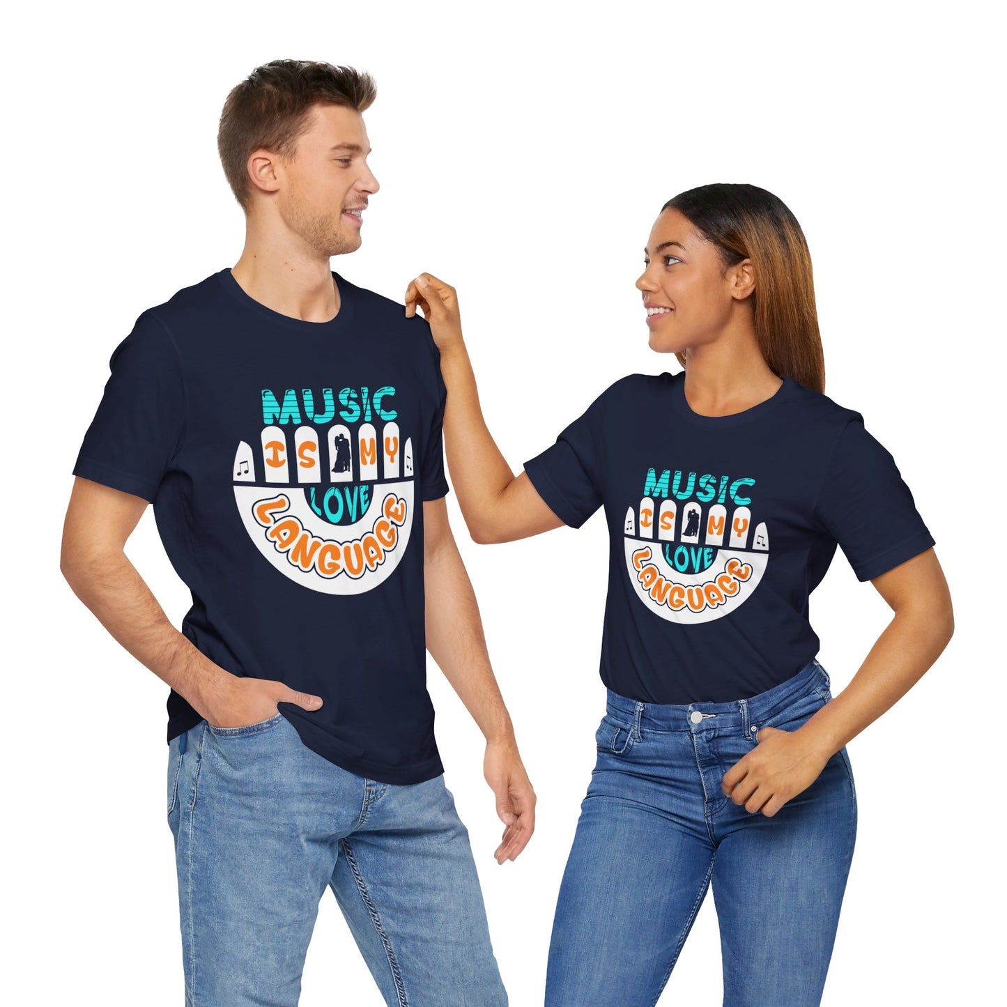 Music Is My Language - Unisex Jersey Short Sleeve Tee