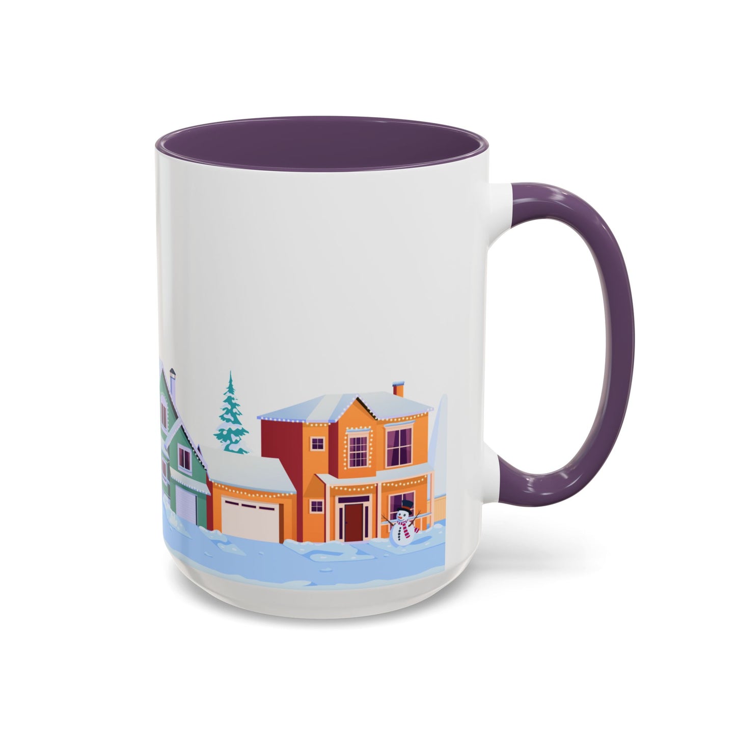 Winter Houses - Accent Coffee Mug (11, 15oz) - 10441