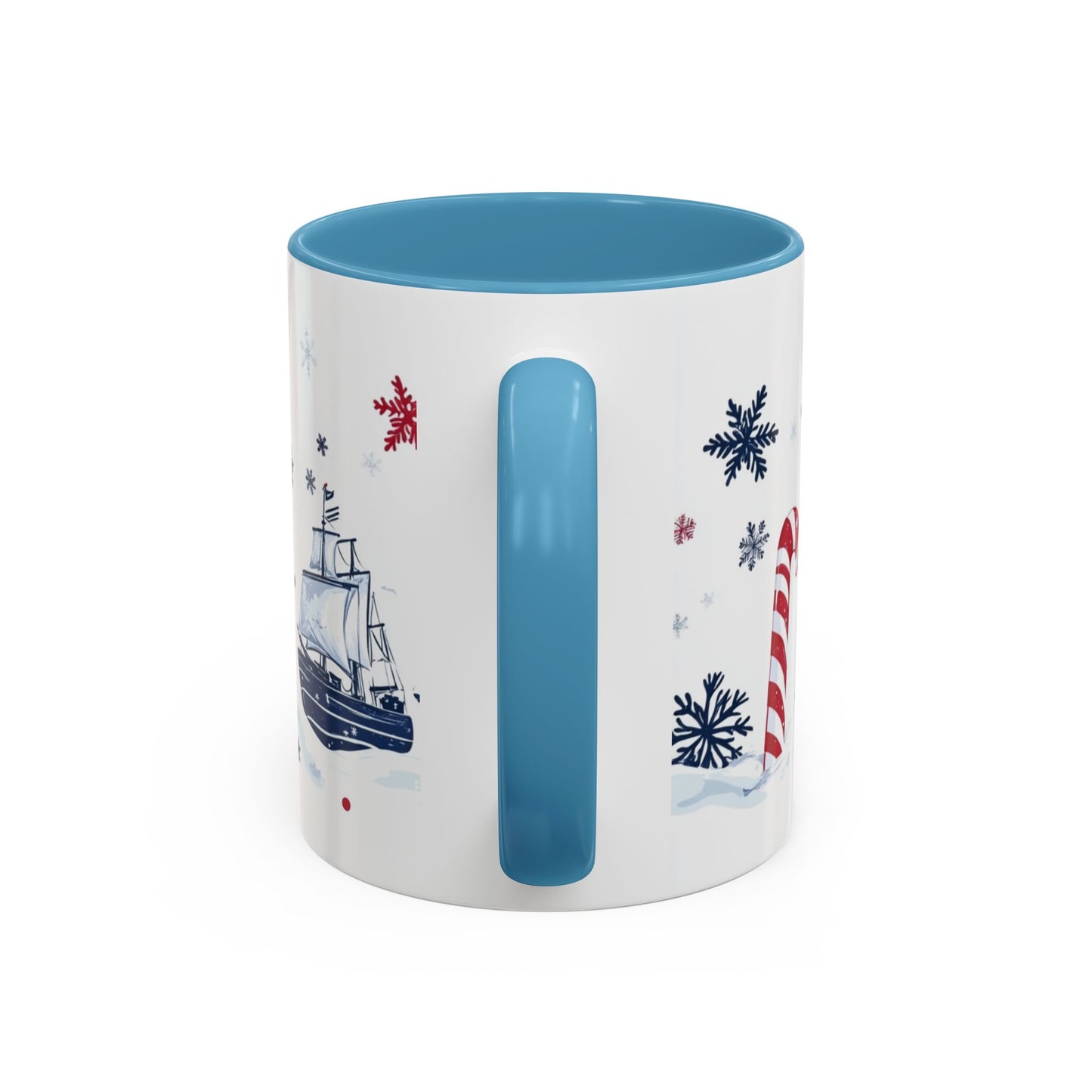 Allan, Merry Christmas, For Boys, Customizable - Accent Coffee Mug (11, 15oz) - 10145