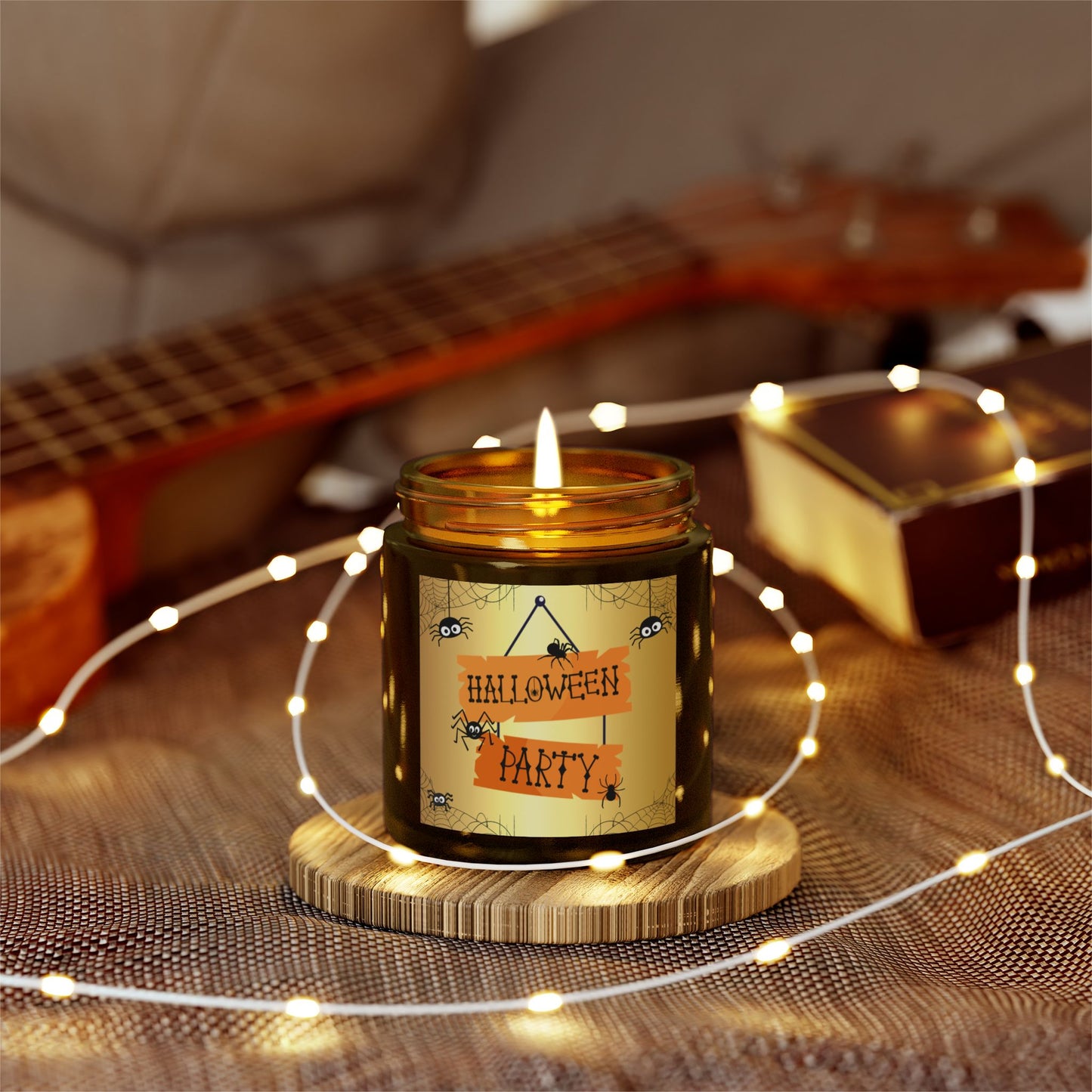 Halloween Party - Scented Coconut Apricot Candles (4oz, 9oz) - 14100