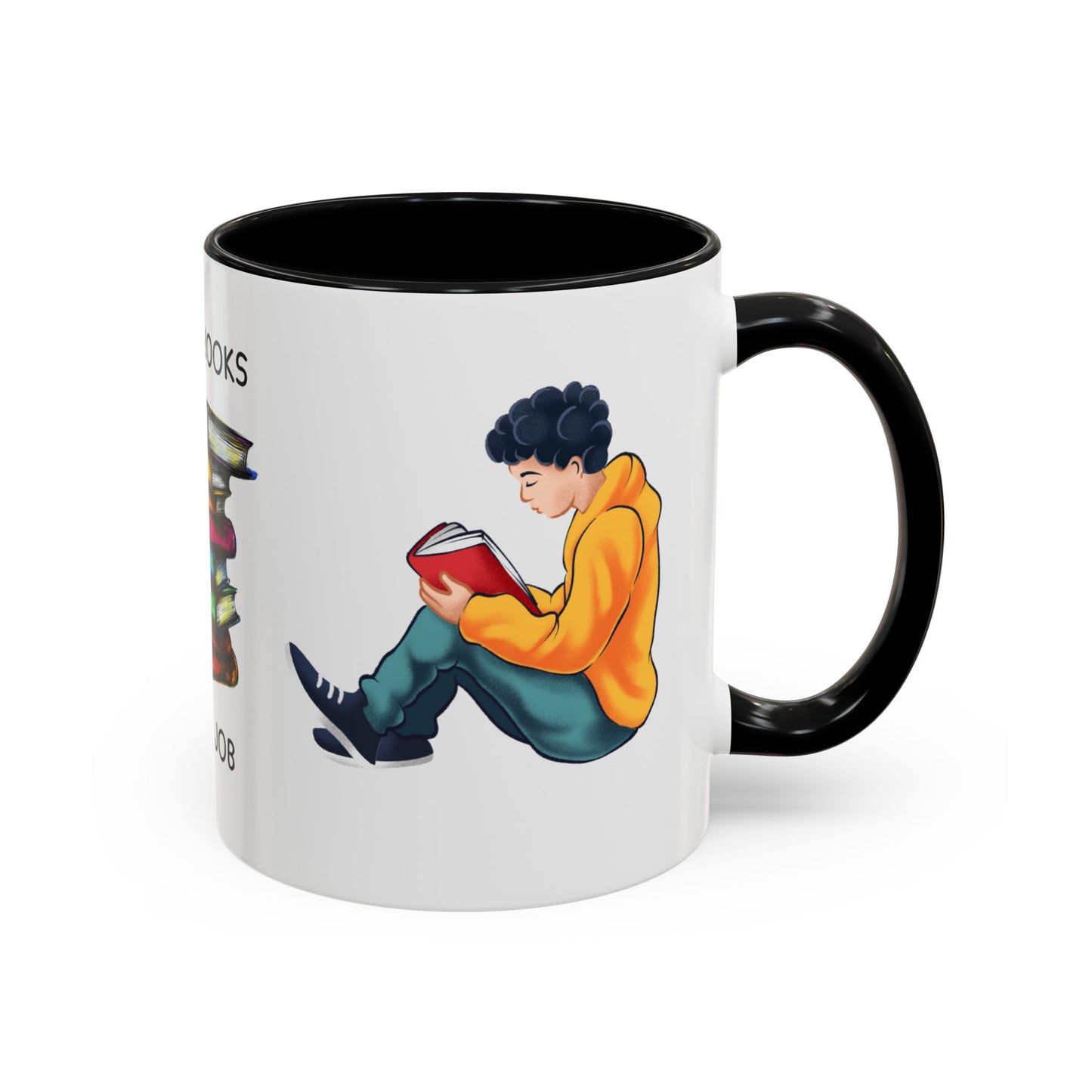 Reading Books, It's My Job - Accent Coffee Mug (11, 15oz) - 10690