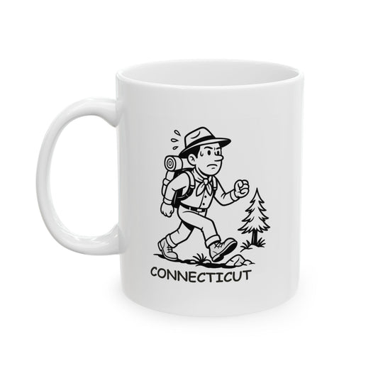 "Connecticut: Where a walk through the park feels like an expedition." Ceramic Mug - 13881