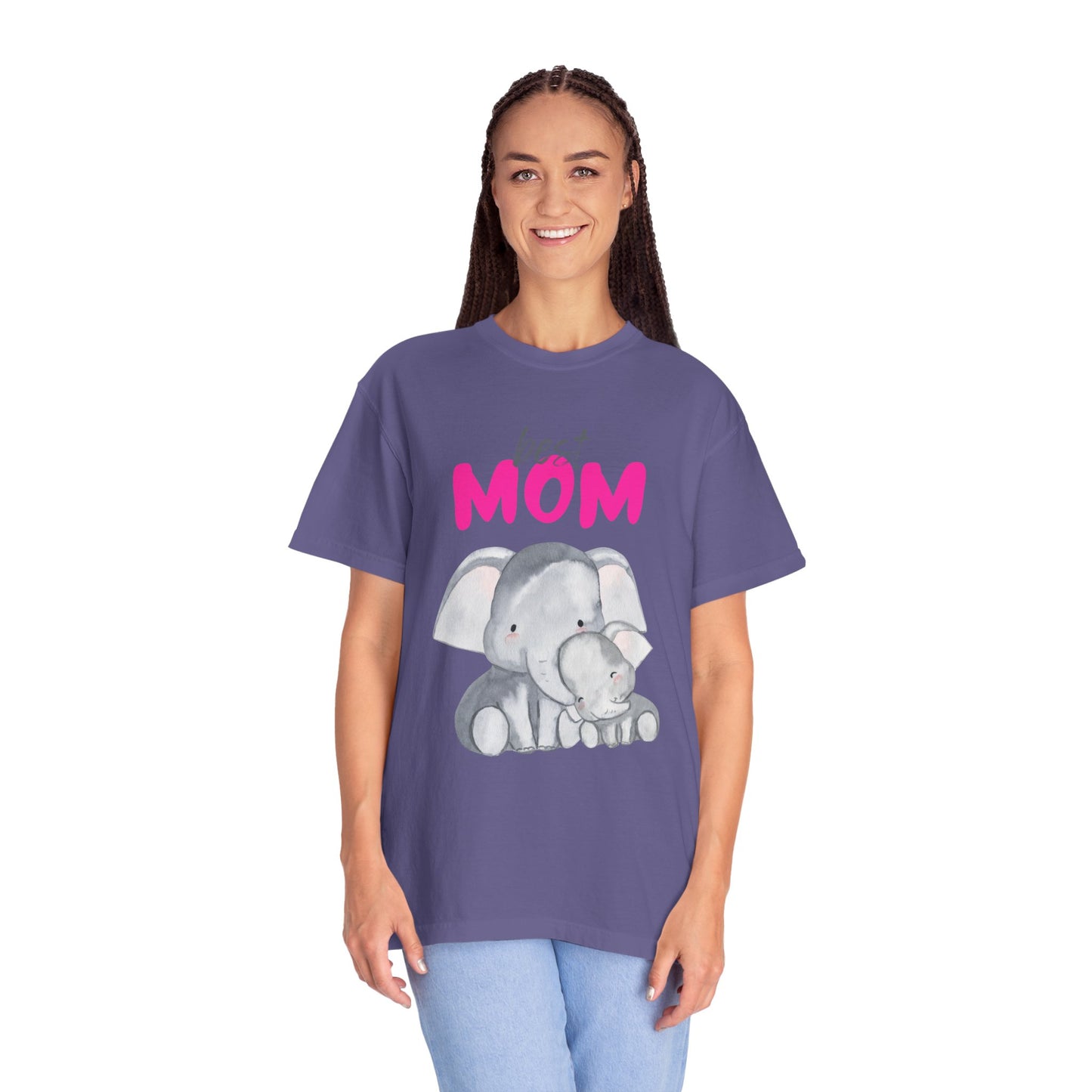 Best Mom Elephant Graphic T-Shirt for Mother's Day - 11820