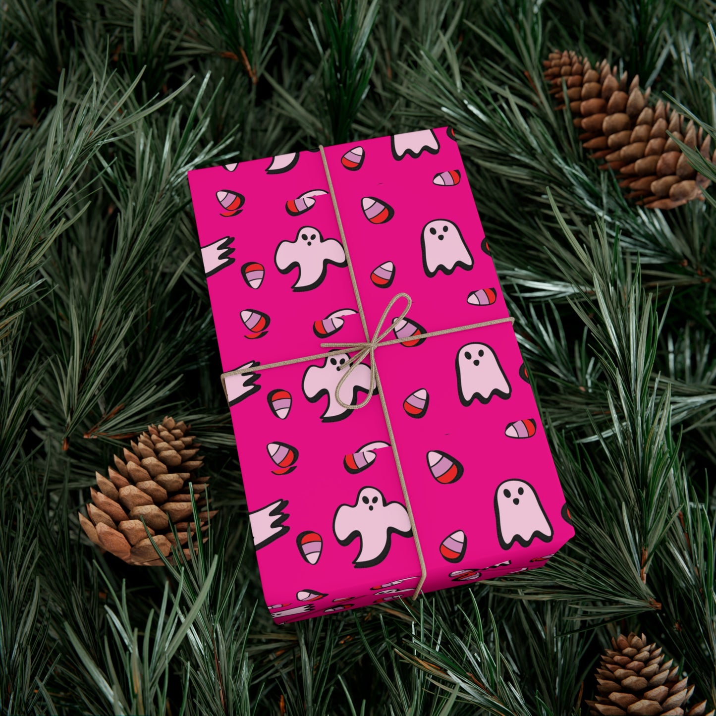 Pink Ghost - Gift Wrap Papers