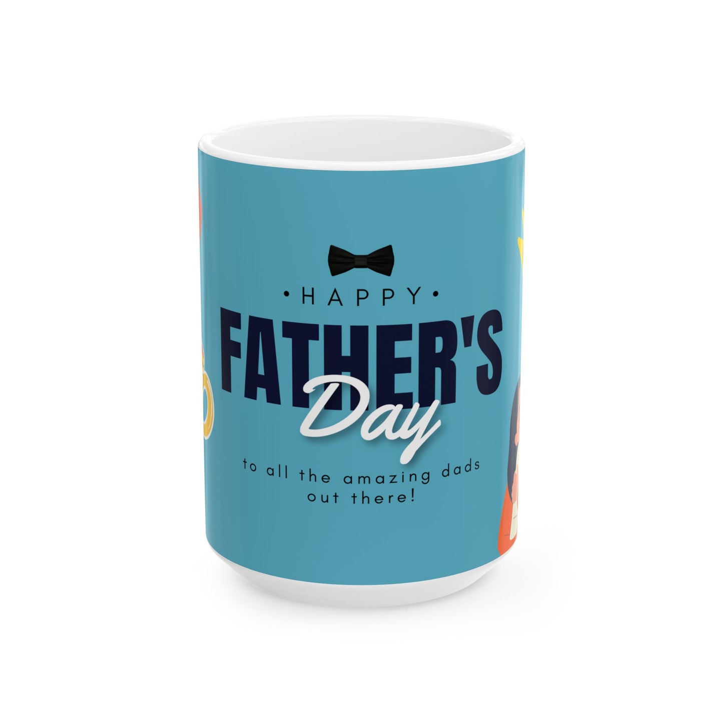 Happy Father's Day Ceramic Mug | Gift for Dads | Unique Coffee Cup | Best Dad Award Mug | Father's Day Present - 14007