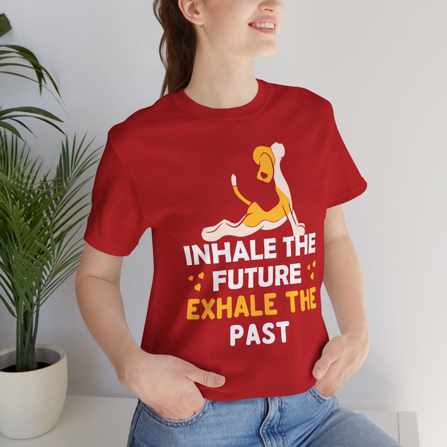 Yoga: Inhale The Future Exhale The Past- Unisex Jersey Short Sleeve Tee