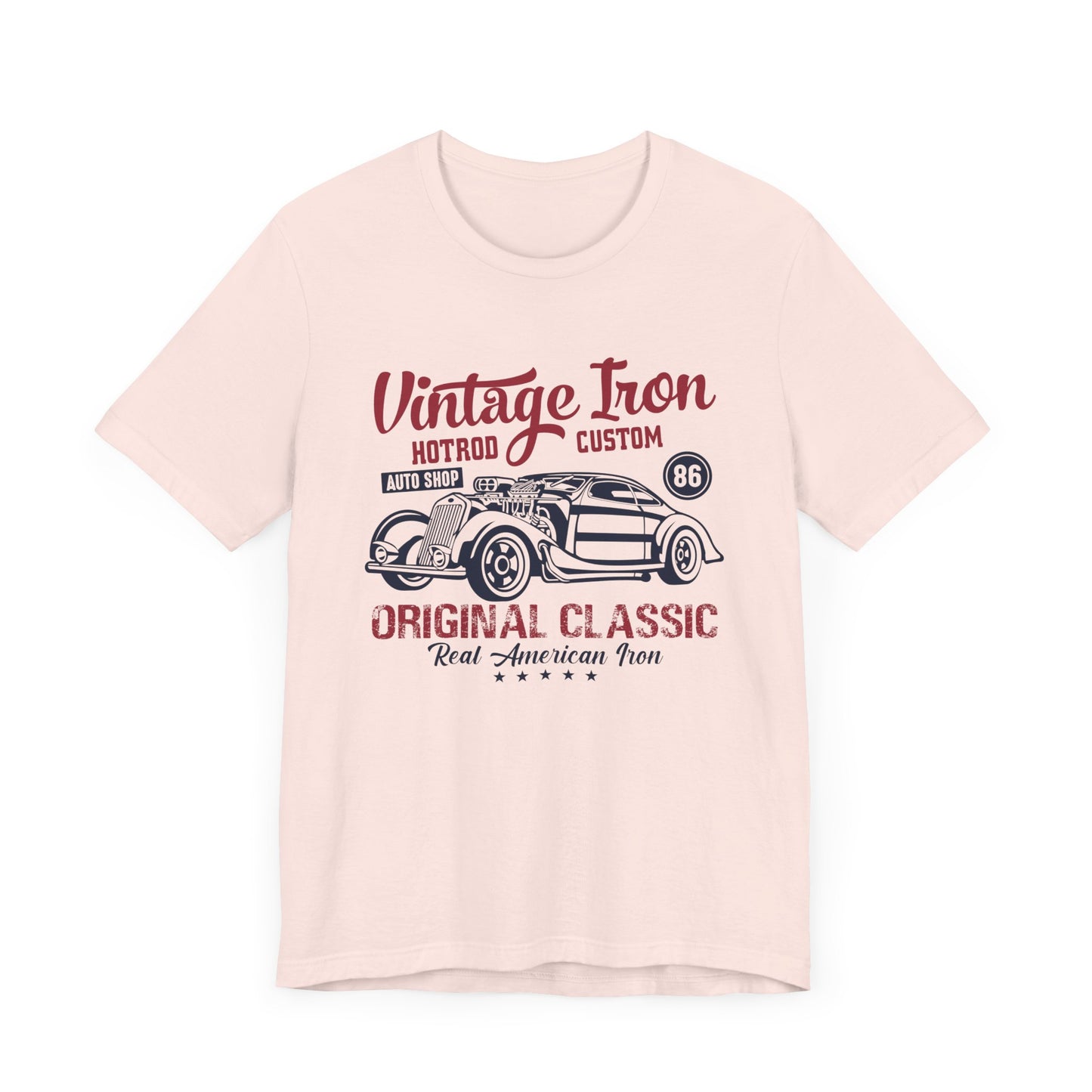 Vintage Iron, Hotrod Custom, Original Classic - Unisex Jersey Short Sleeve Tee - 12609