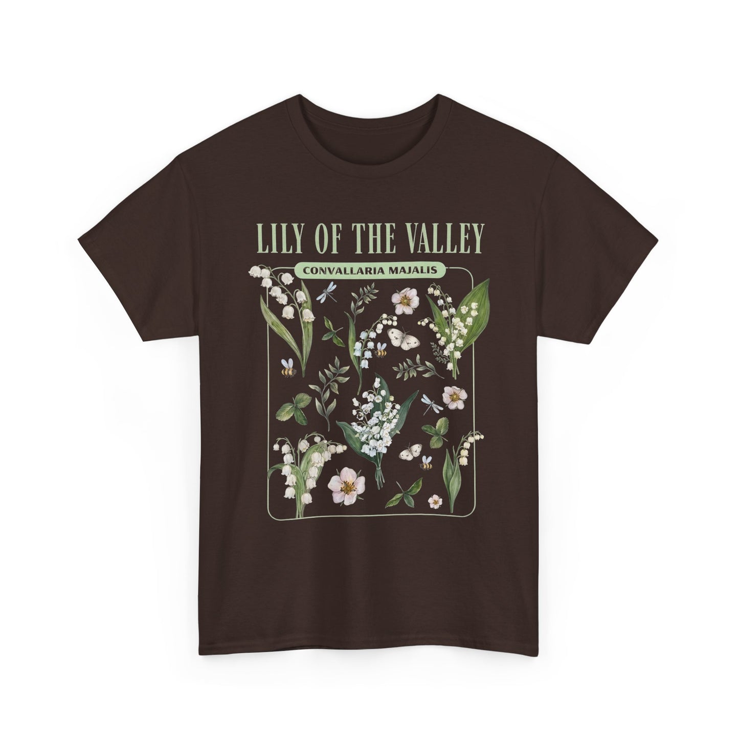 Lily of the Valley Shirt – Botanical Illustration Floral Tee (May Birth Flower) - 14883