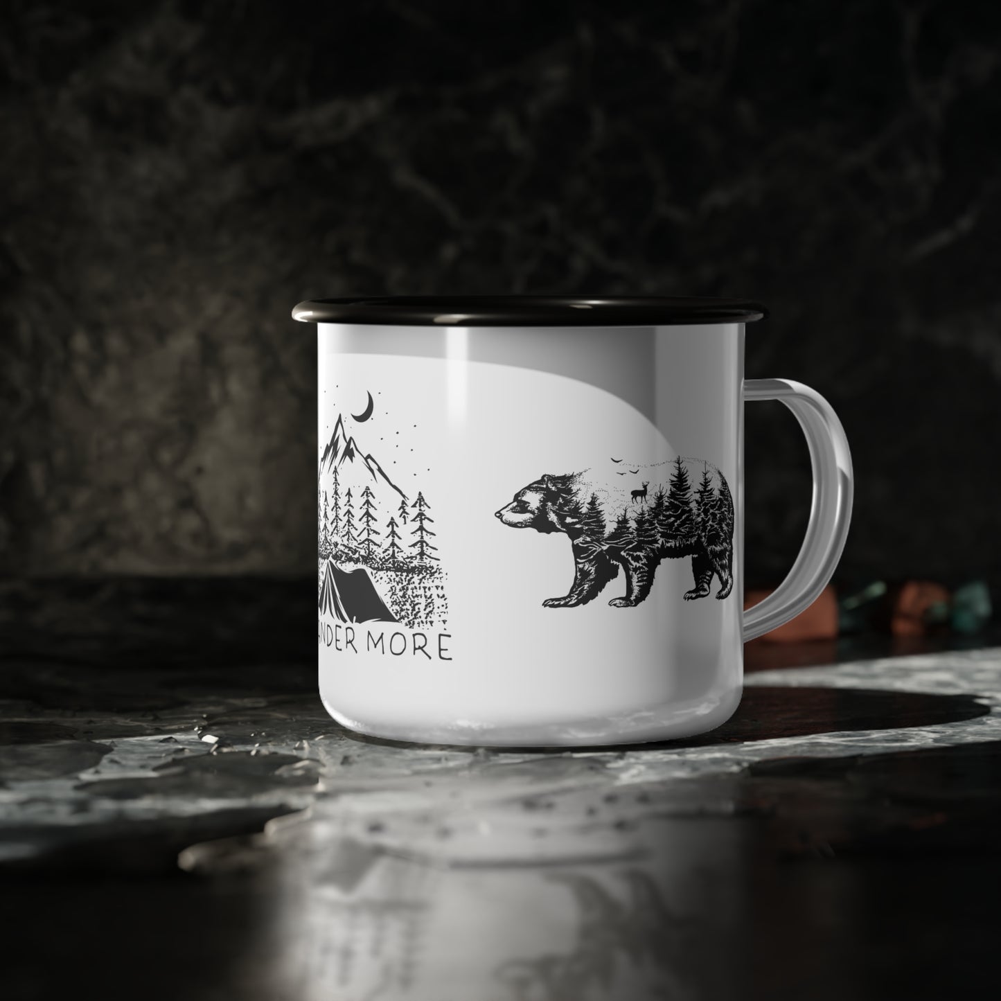 Wander More - Enamel Camp Cup