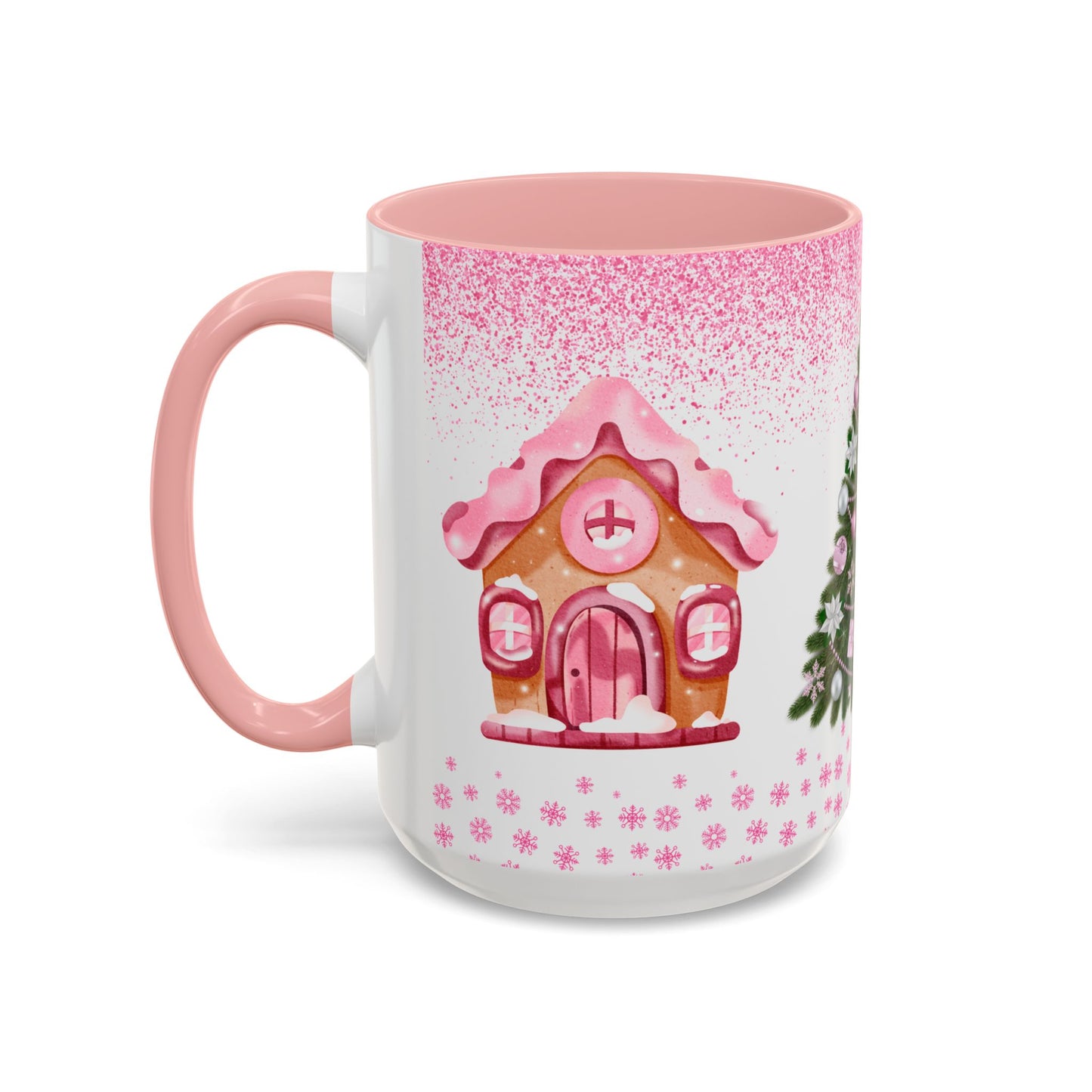 Pink Christmas - Accent Coffee Mug (11, 15oz)