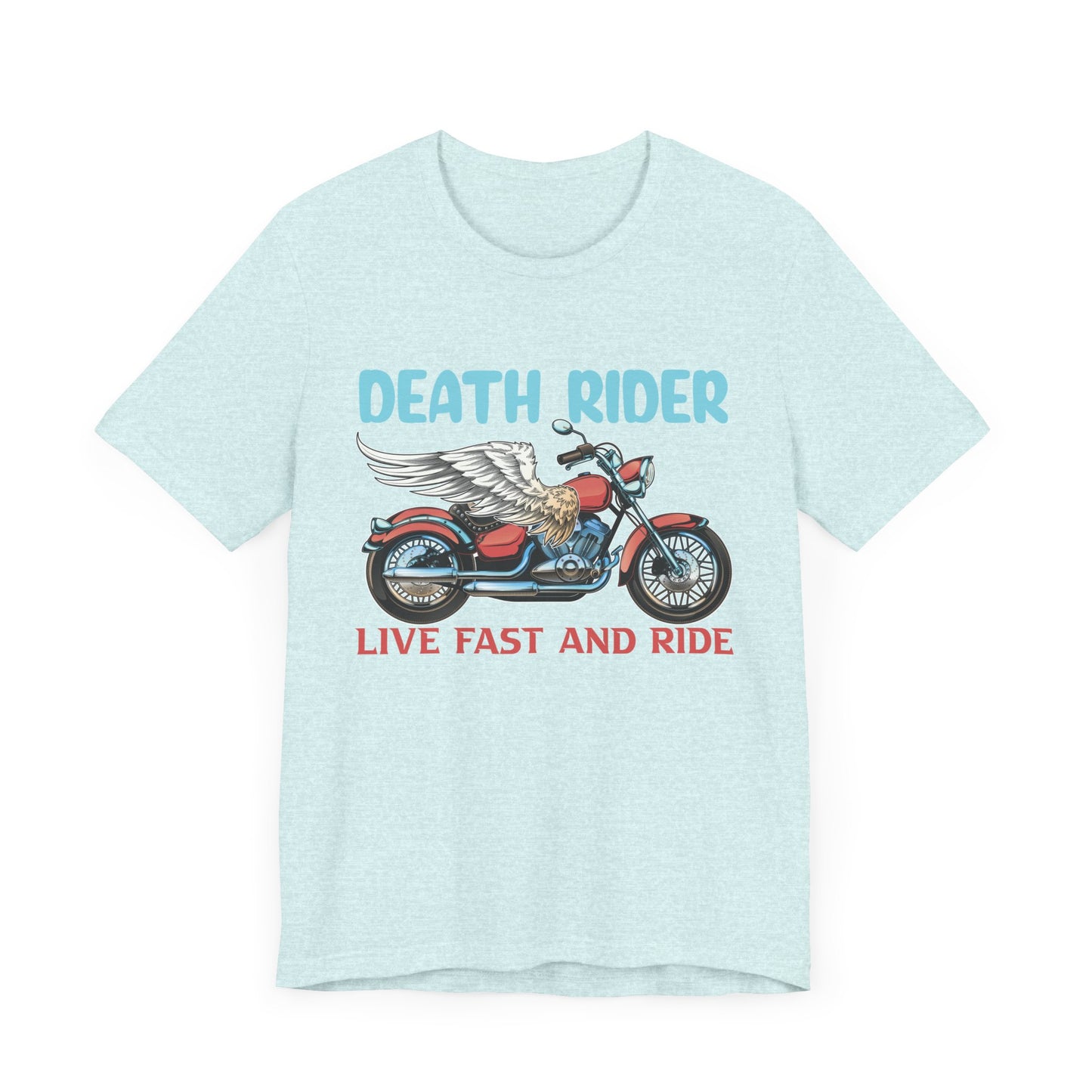 Death Rider, Live Fast and Ride  - Unisex Jersey Short Sleeve Tee - 13595