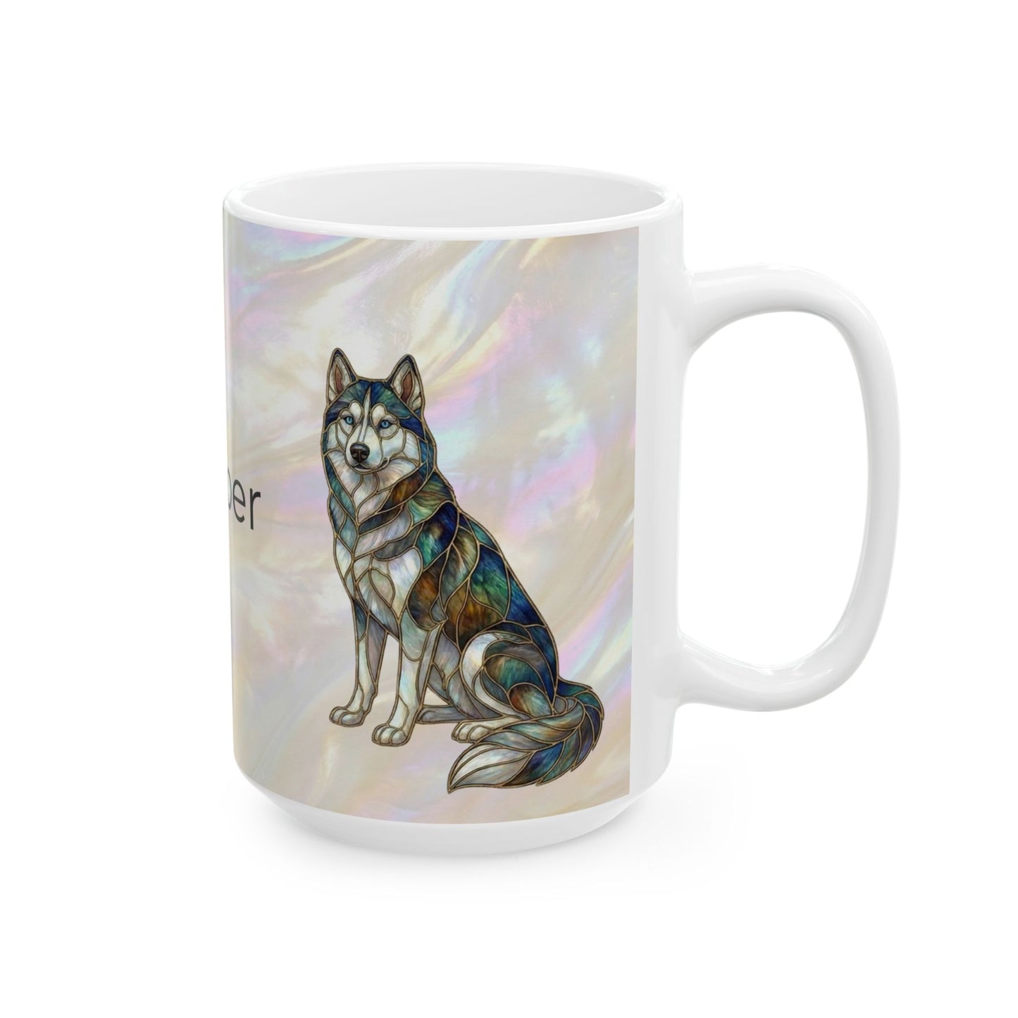 Personalized Husky Name Mug — Custom 'Cooper' Ceramic Coffee Cup (11oz/15oz) - 14524
