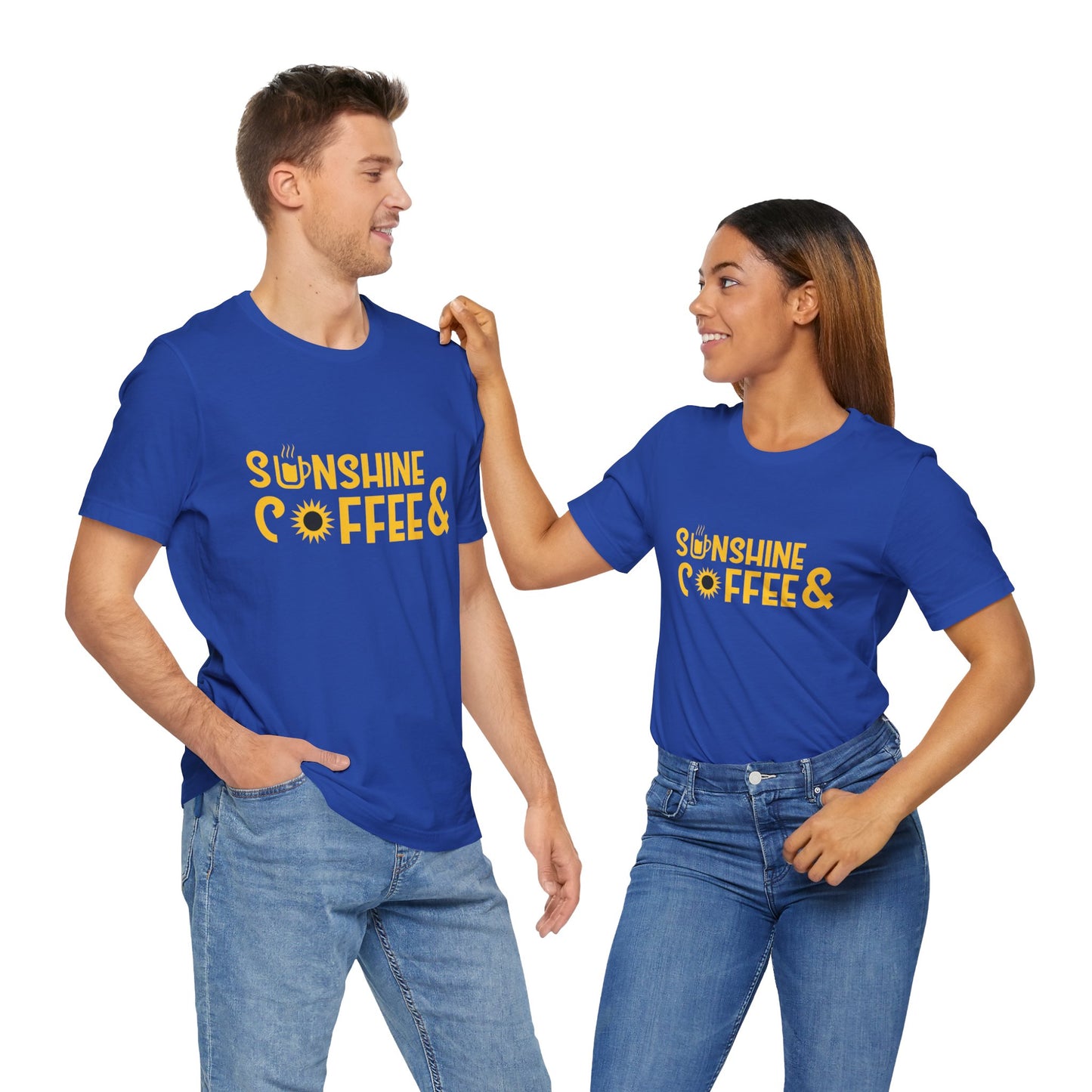 Sunshine & Coffee - Unisex Jersey Short Sleeve Tee