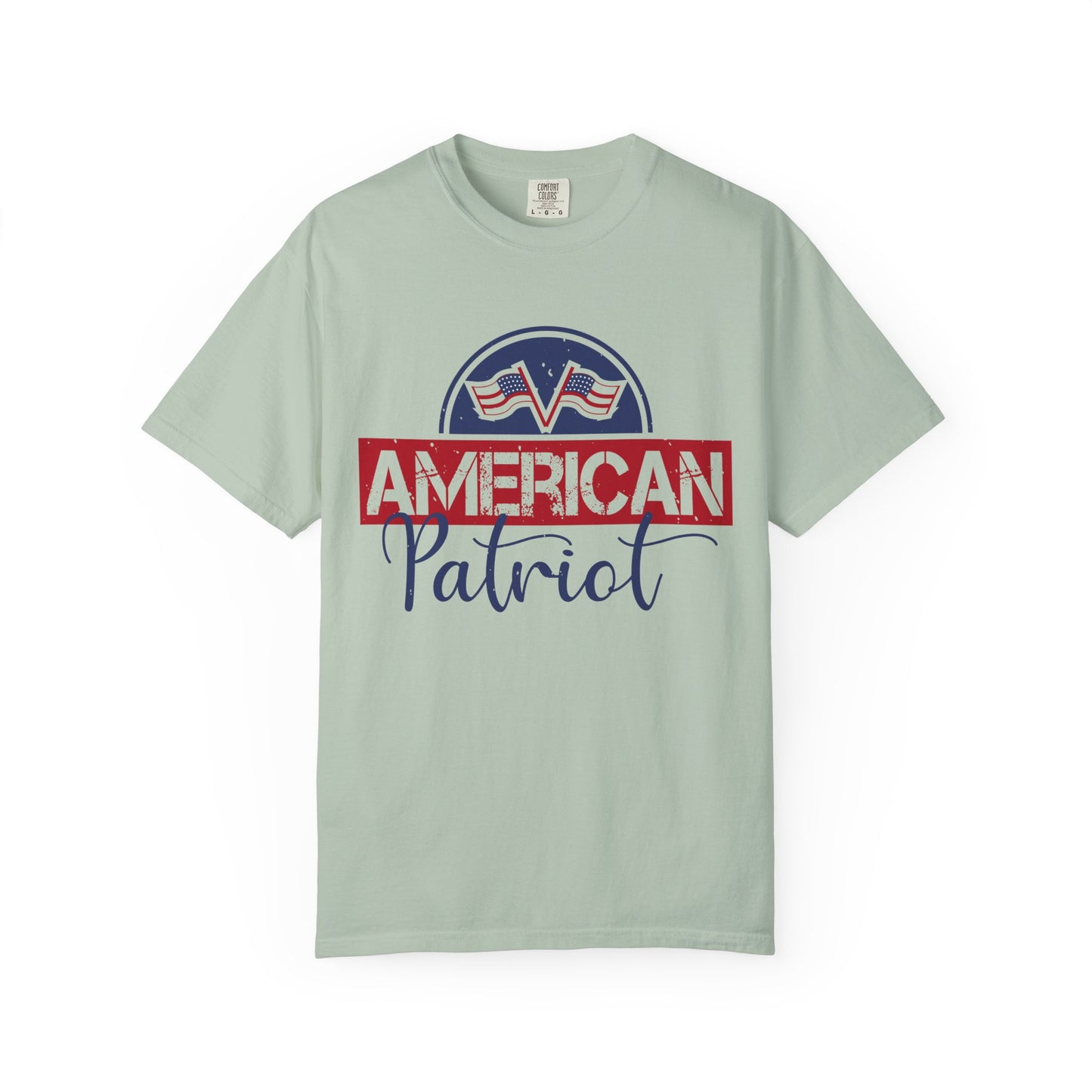 American Patriot Garment-Dyed T-Shirt, USA Pride Tee, 4th of July Shirt, Americana Apparel, Unisex Casual Wear - 13813