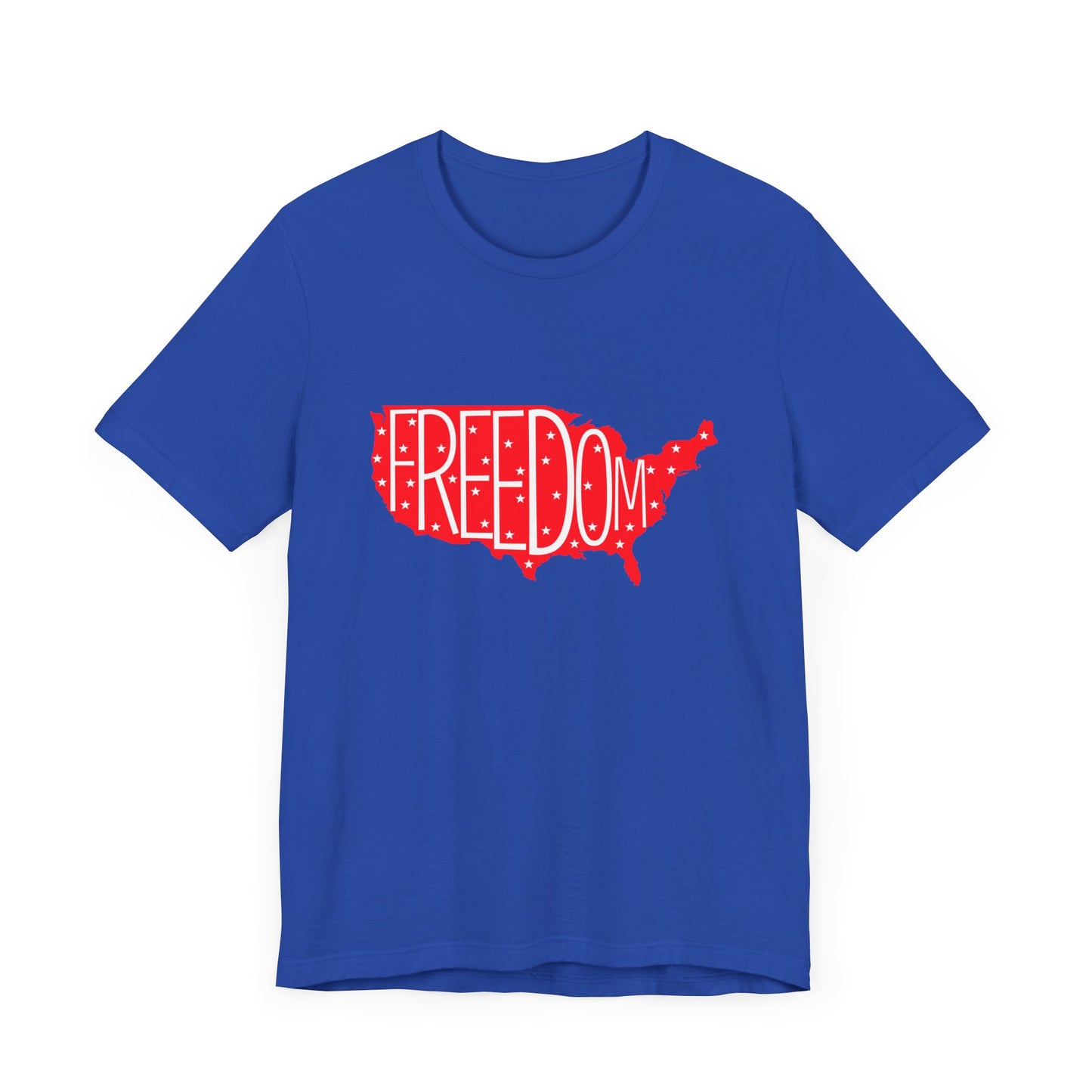 USA Freedom Tee - Comfortable Unisex Jersey Short Sleeve T-Shirt, Perfect for Independence Day, Casual Wear, Gifts, 4th of July - 13652