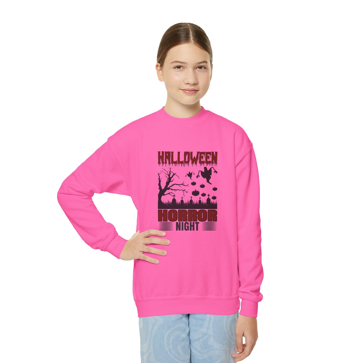 Halloween Horror Night - Youth Crewneck Sweatshirt