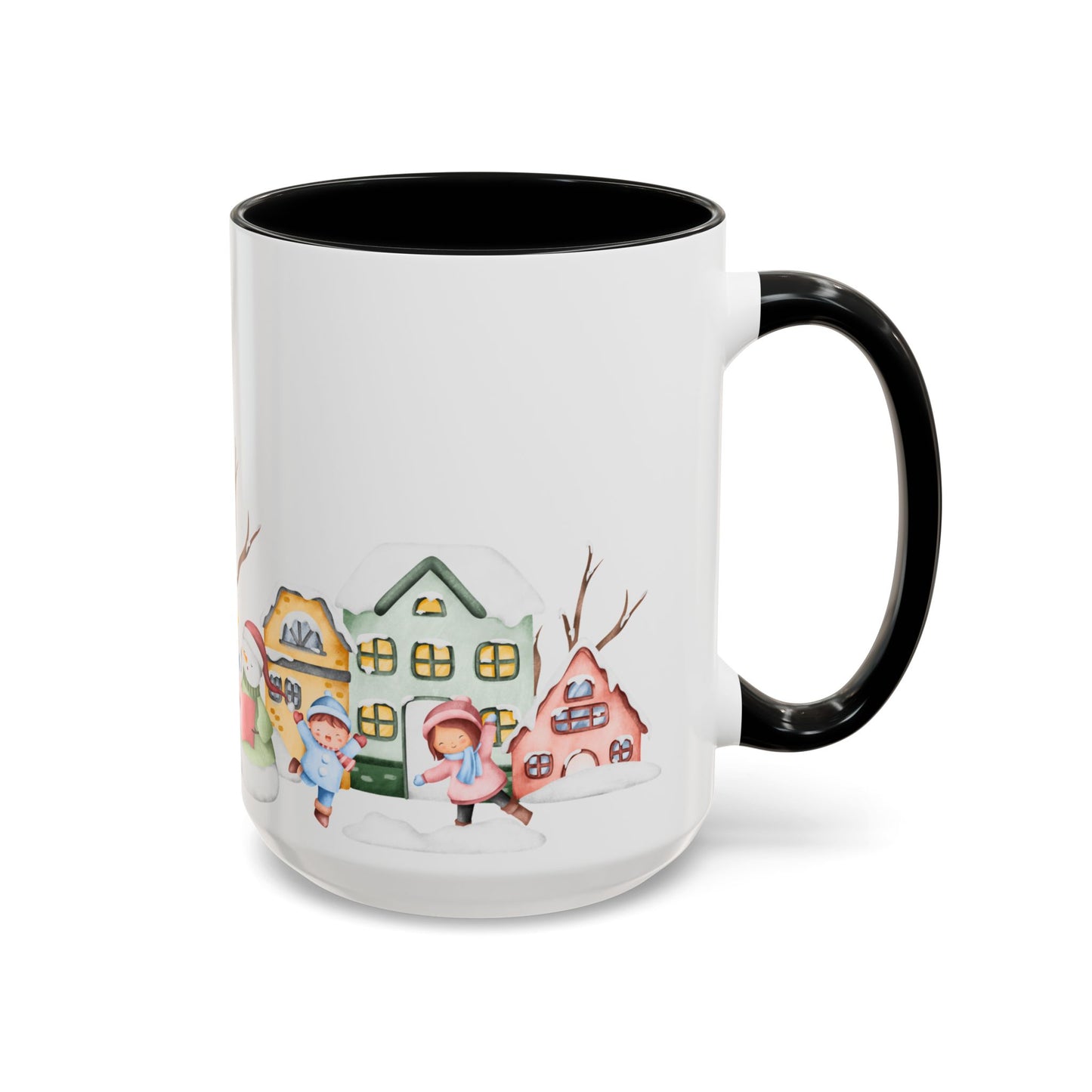 Winter Day, Outdoor - Accent Coffee Mug (11, 15oz) - 10455