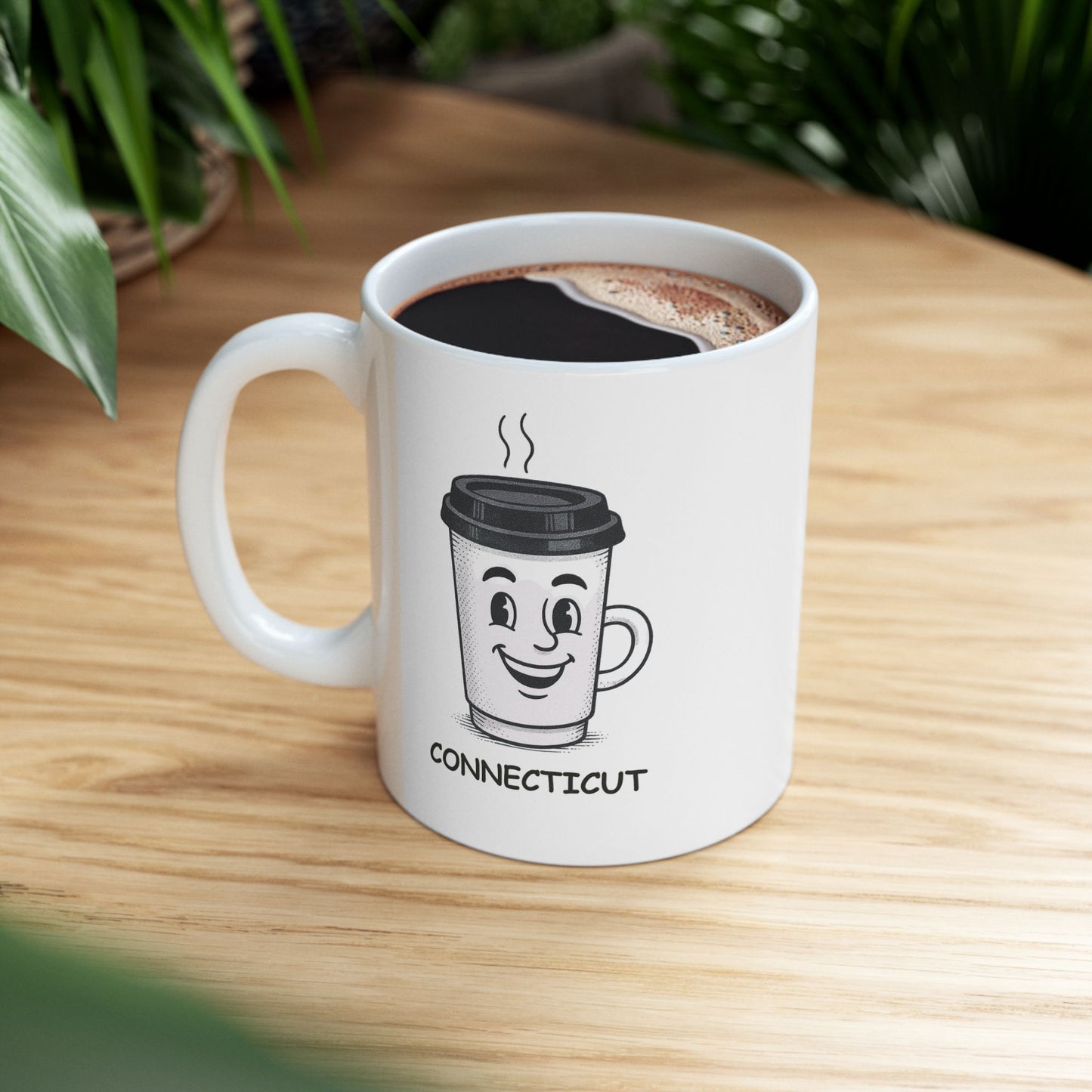 "In Connecticut, even our coffee has a Connecticut accent." Ceramic Mug - 13804