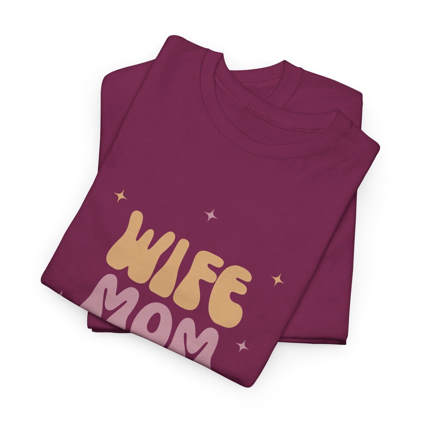 Wife Mom Friend Heavy Cotton Tee | Perfect Gift for Moms & Friends - 12462