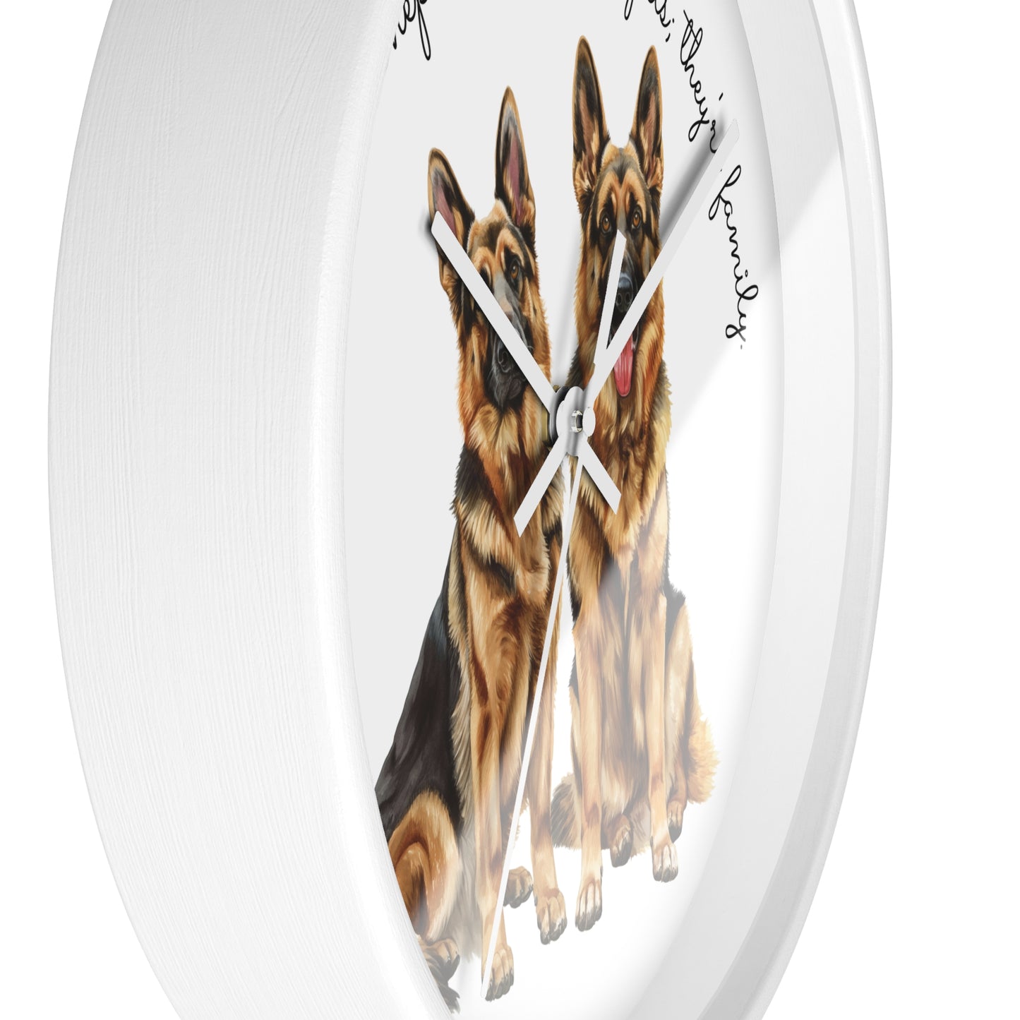 German Shepherds are Not Just Pets; They're Family - Wall Clock - 10498